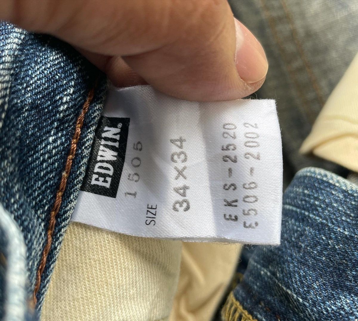 Edwin Vintage Edwin 505Z Selvedge Aging Distressed Denim Size US 35 - 9 Thumbnail