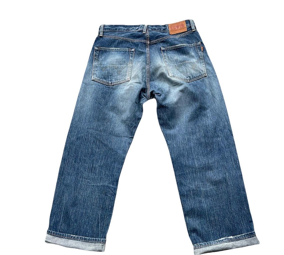 Edwin Vintage Edwin 505Z Selvedge Aging Distressed Denim Size US 35 - 4 Thumbnail