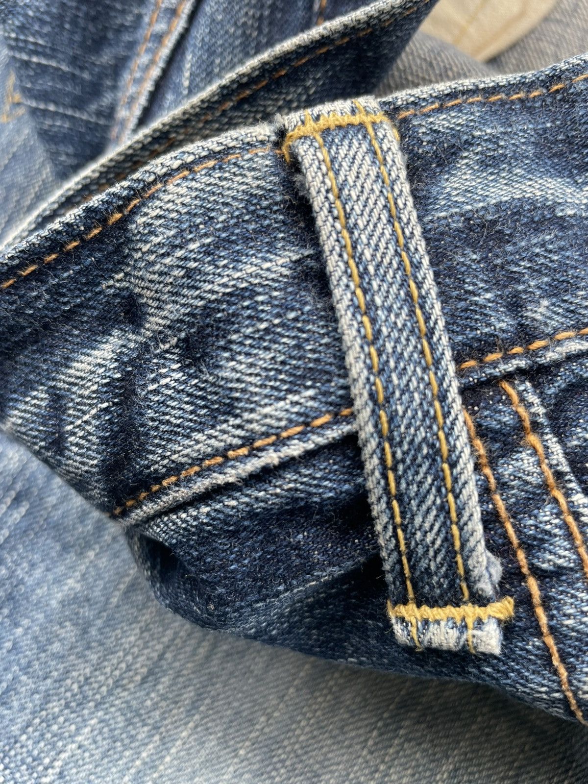 Edwin Vintage Edwin 505Z Selvedge Aging Distressed Denim Size US 35 - 15 Thumbnail
