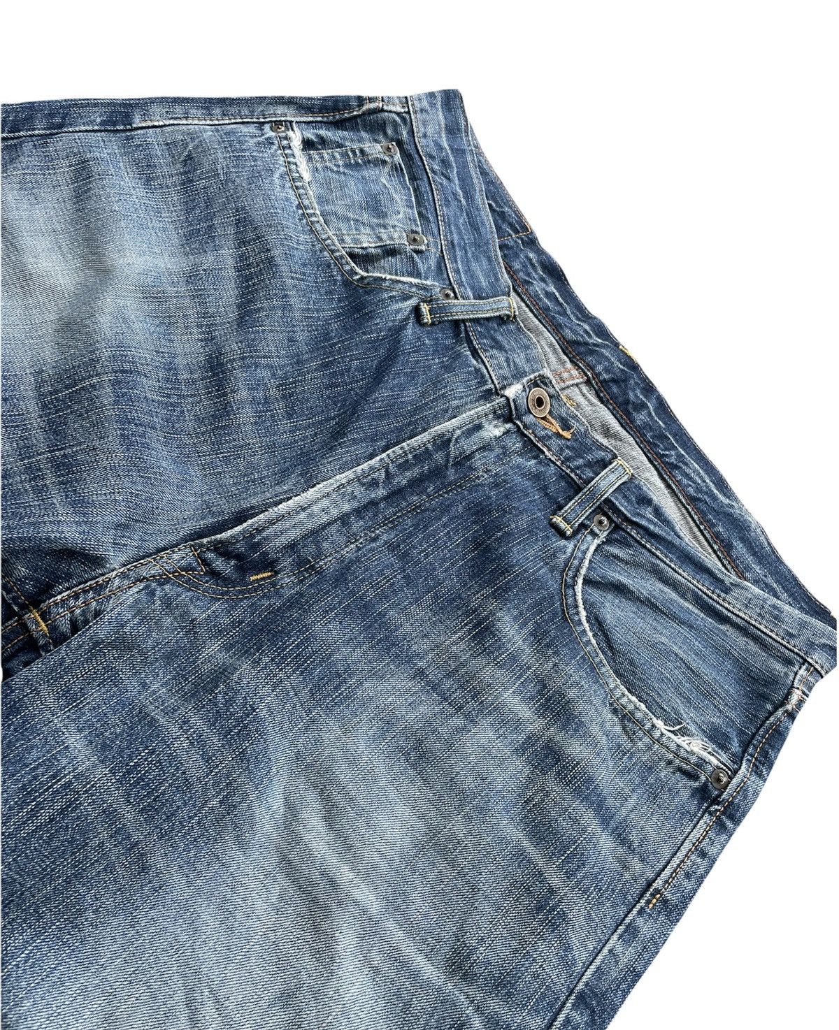 Edwin Vintage Edwin 505Z Selvedge Aging Distressed Denim Size US 35 - 13 Thumbnail