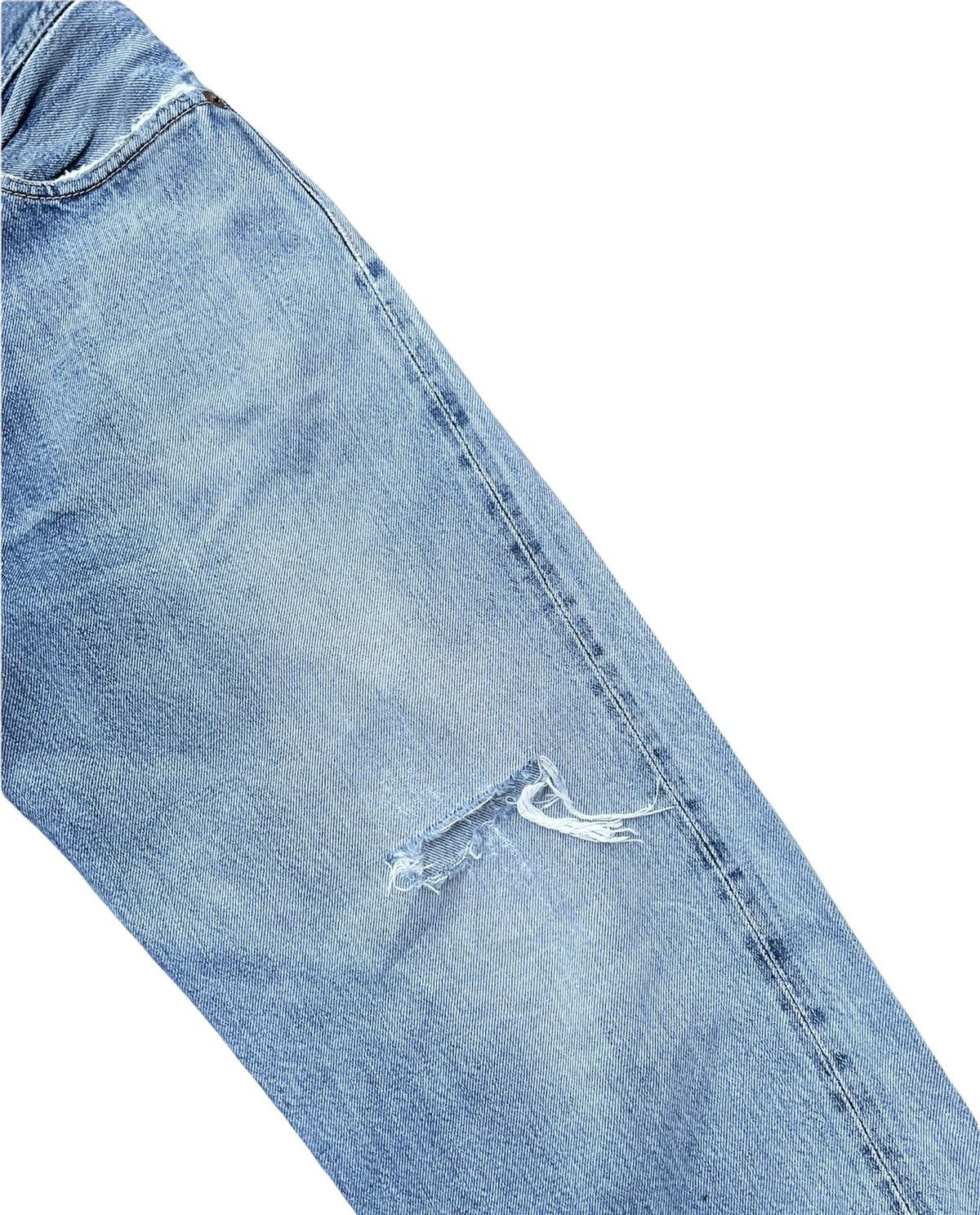 Japanese Brand Vintage Rising Sun Selvedge Aging Faded Distressed Denim Size US 32 / EU 48 - 6 Thumbnail