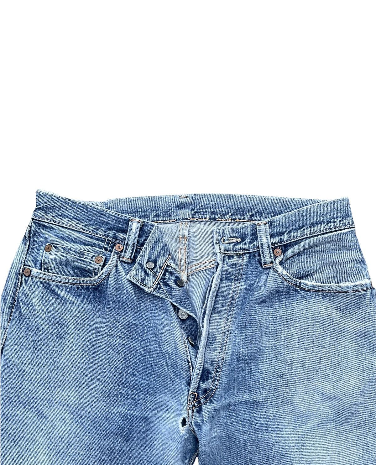 Japanese Brand Vintage Rising Sun Selvedge Aging Faded Distressed Denim Size US 32 / EU 48 - 7 Thumbnail