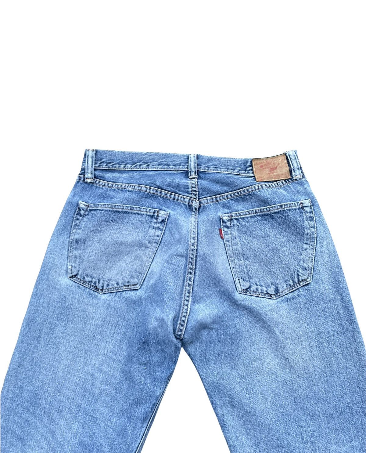 Japanese Brand Vintage Rising Sun Selvedge Aging Faded Distressed Denim Size US 32 / EU 48 - 9 Thumbnail