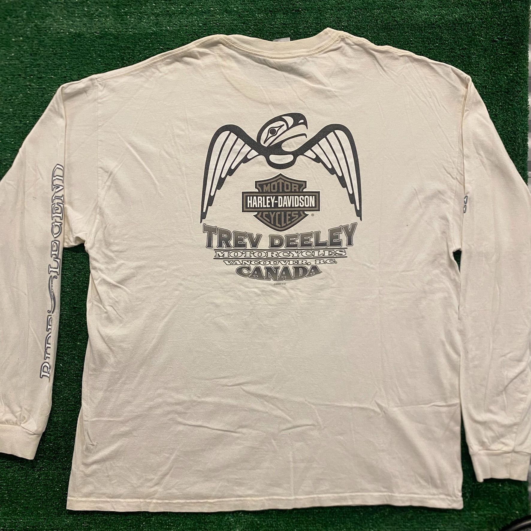 Harley Davidson Harley Davidson Paper Girl Vintage Moto Biker T-Shirt Size US XXL / EU 58 / 5 - 4 Thumbnail