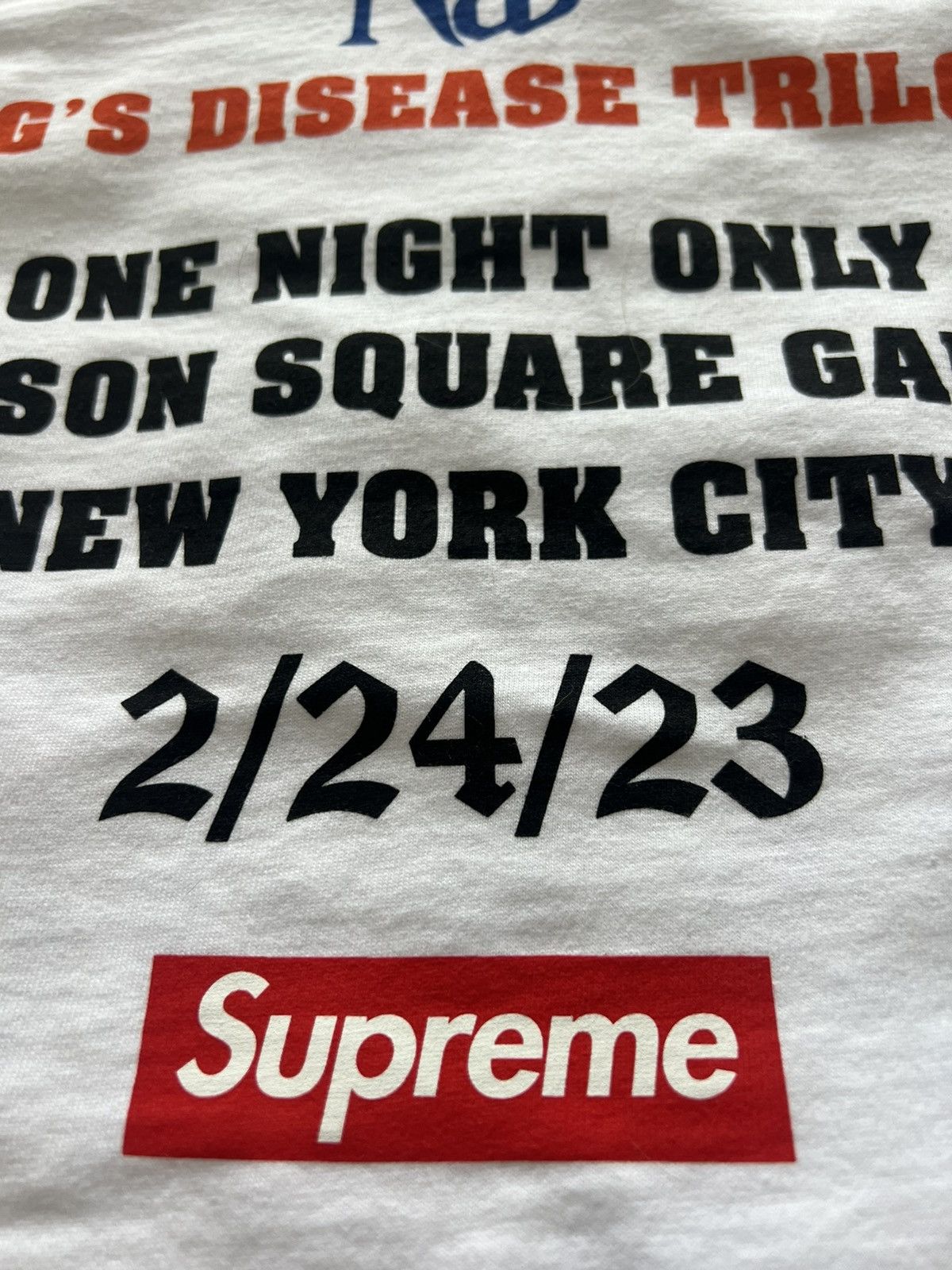 激レア入手困難 Supreme Nas Madison Square Garden F&F Tシャツ Supreme Supreme Nas Live At The Garden F&F tee | Grailed