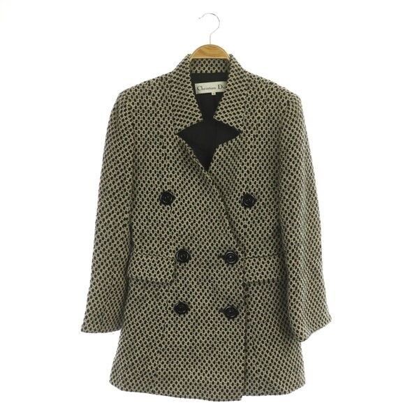 Dior Christian Dior Vintage Tweed Double Breasted Coat Size M / US 6-8 / IT 42-44 - 1 Preview