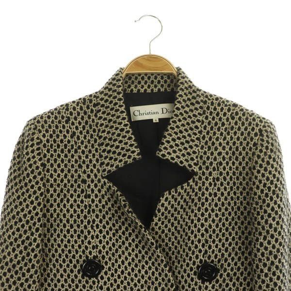Dior Christian Dior Vintage Tweed Double Breasted Coat Size M / US 6-8 / IT 42-44 - 4 Thumbnail