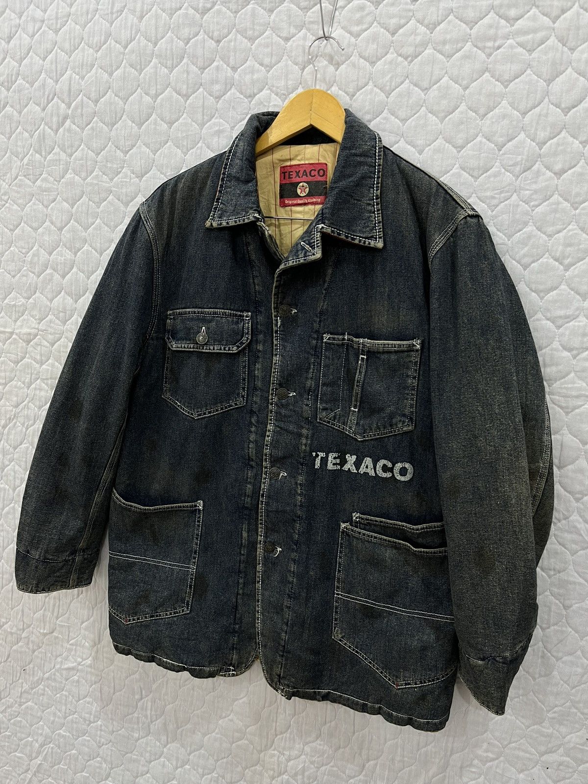 Vintage G. VINTAGE TEXACO CHORE DENIM JACKET Size US M / EU 48-50 / 2 - 2 Thumbnail