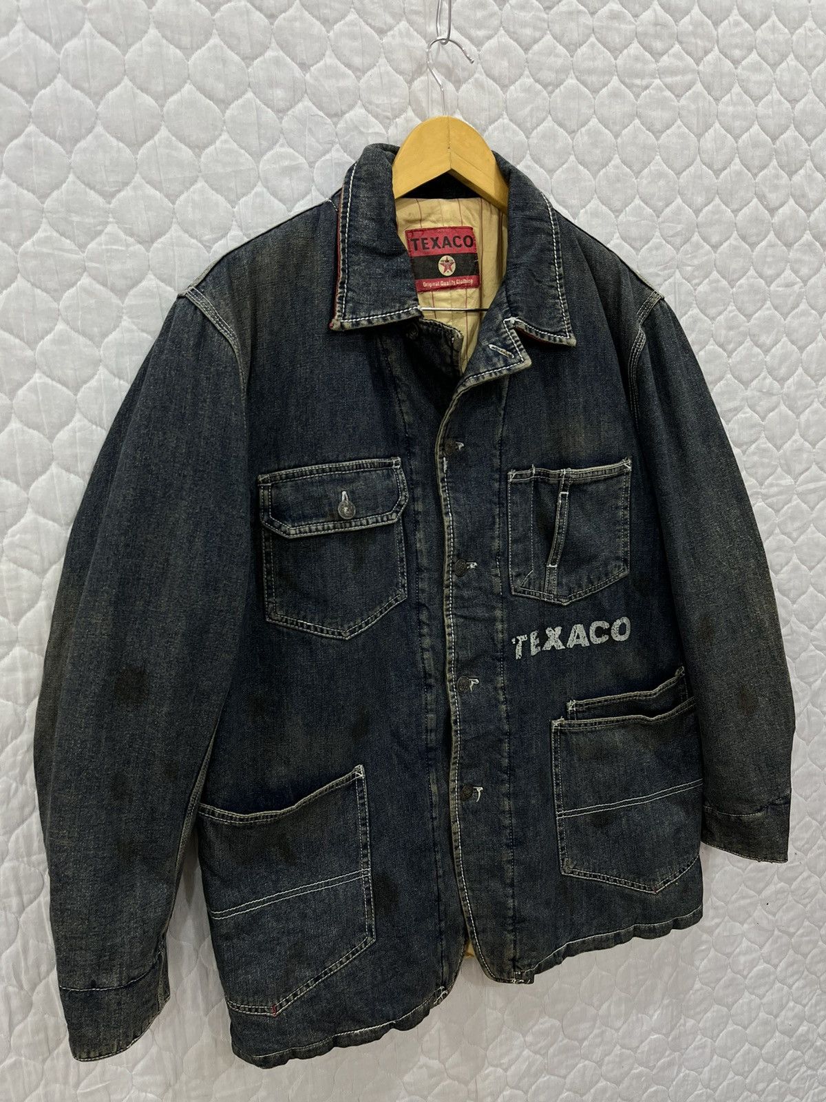 Vintage G. VINTAGE TEXACO CHORE DENIM JACKET Size US M / EU 48-50 / 2 - 3 Thumbnail