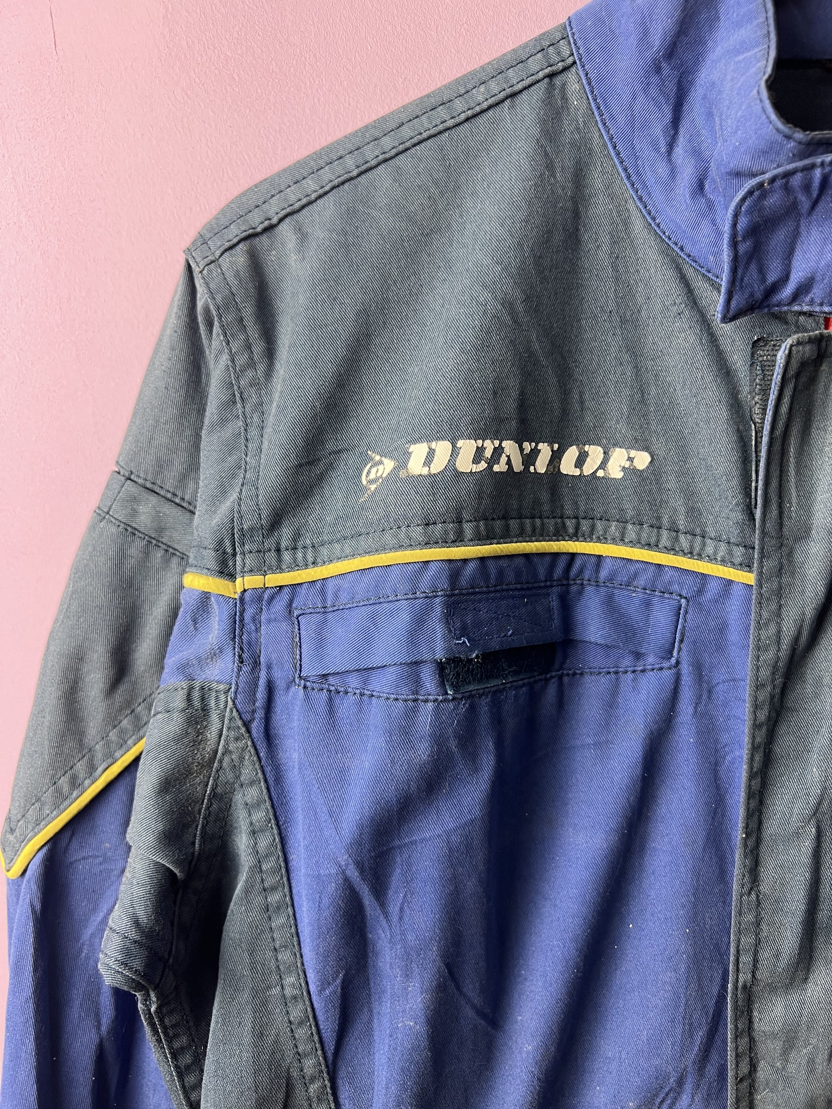 Dunlop 🔥Vintage Dunlop Racing Overalls Jumpsuit Size US 37 - 5 Thumbnail