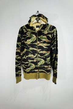 STUSSY/Denim Jkt/M/Denim/MLT/Camouflage/STUSSY CAMO ZIP WORK