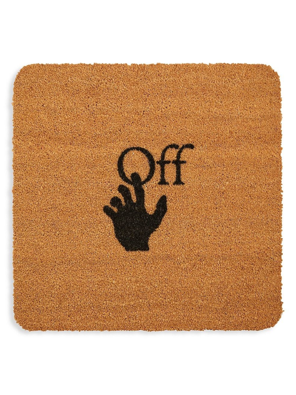 Pre-owned Off-white Door Mat In Brown