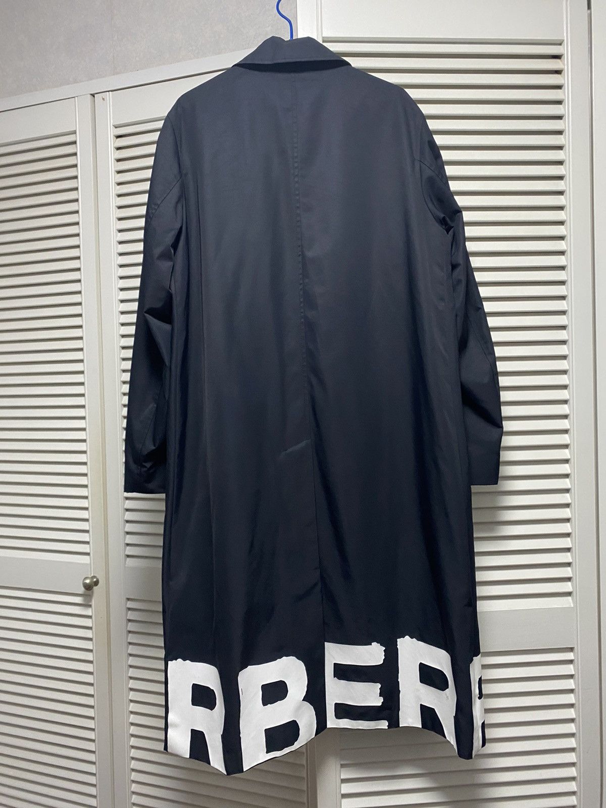Burberry Navy Logo Trench Coat Size US M / EU 48-50 / 2 - 2 Thumbnail