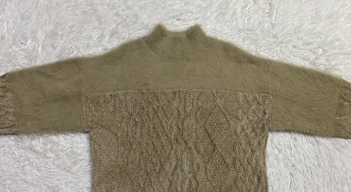 Japanese Brand Murua Cozy Fuzzy Cable Knit Sweater Cardigan Jumper Rare Size US M / EU 48-50 / 2 - 5 Thumbnail
