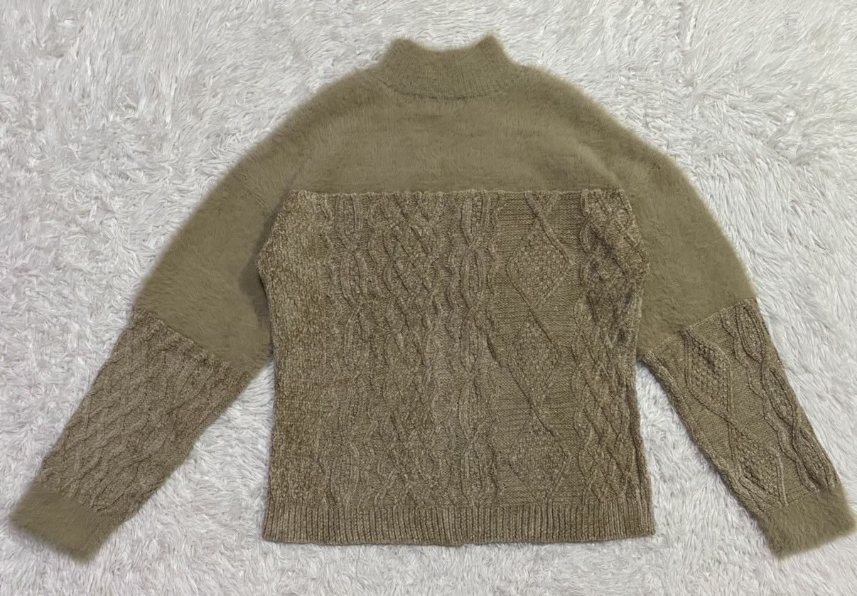 Japanese Brand Murua Cozy Fuzzy Cable Knit Sweater Cardigan Jumper Rare Size US M / EU 48-50 / 2 - 4 Thumbnail