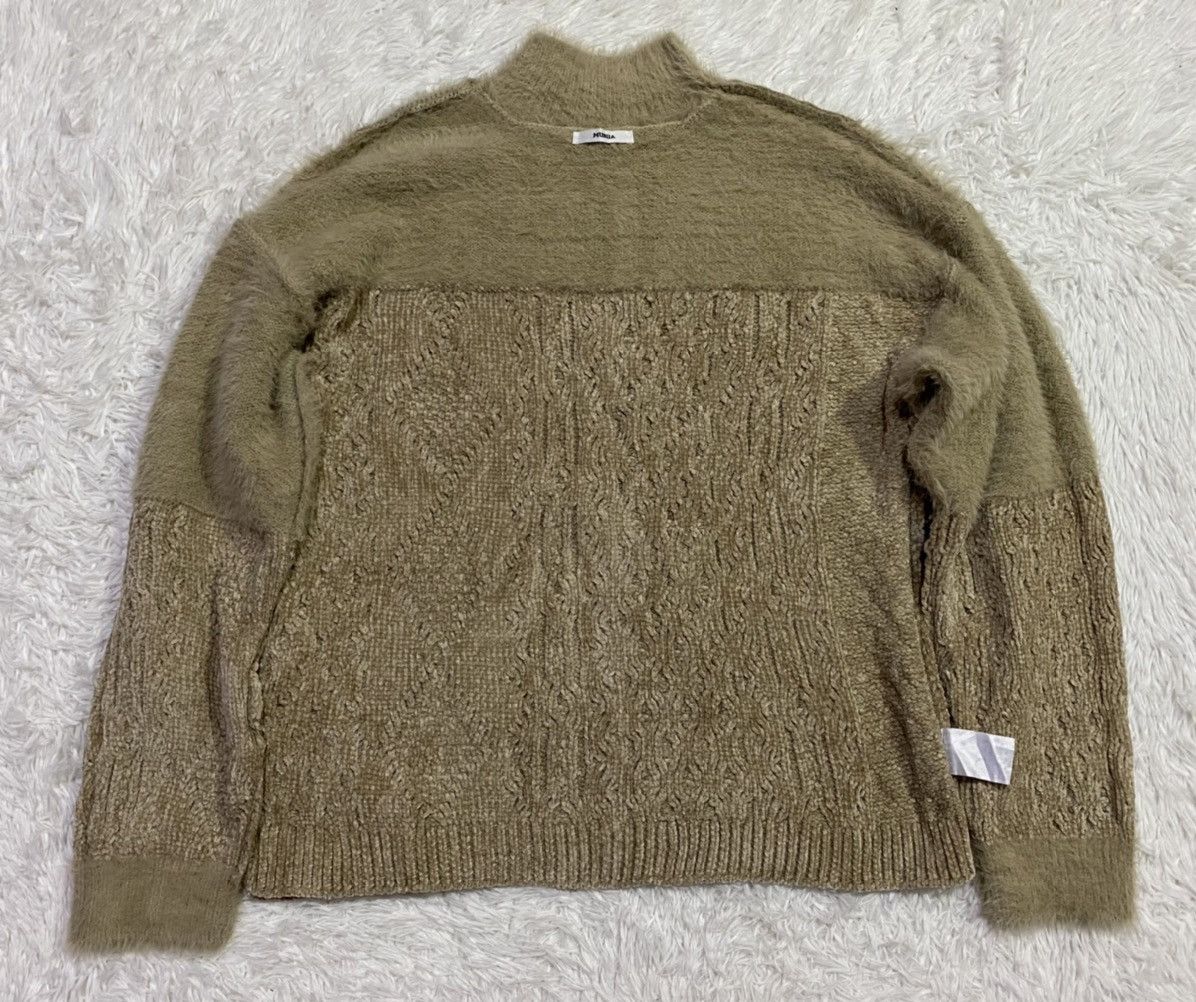 Japanese Brand Murua Cozy Fuzzy Cable Knit Sweater Cardigan Jumper Rare Size US M / EU 48-50 / 2 - 10 Thumbnail