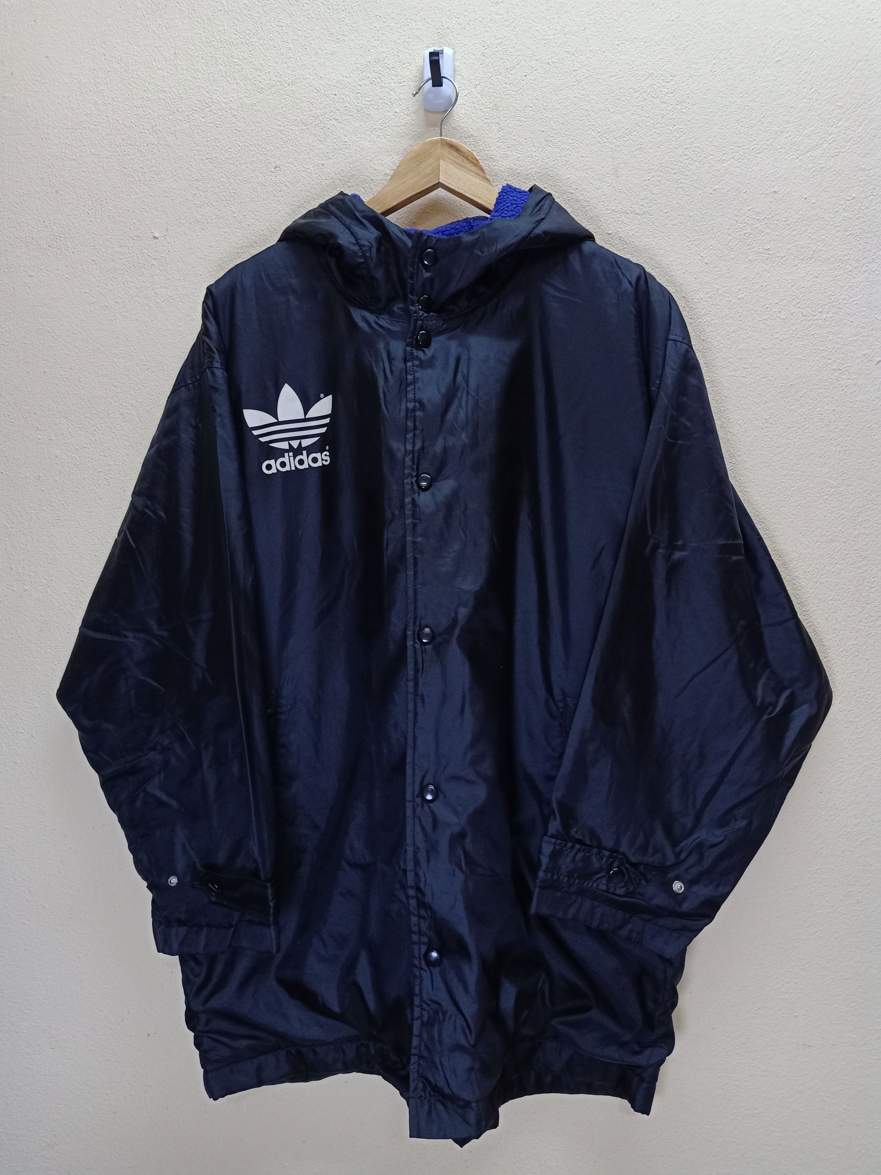 Adidas ADIDAS X DECENTE Big Logo Black Hoodie Long Jacket. Size US M / EU 48-50 / 2 - 2 Thumbnail