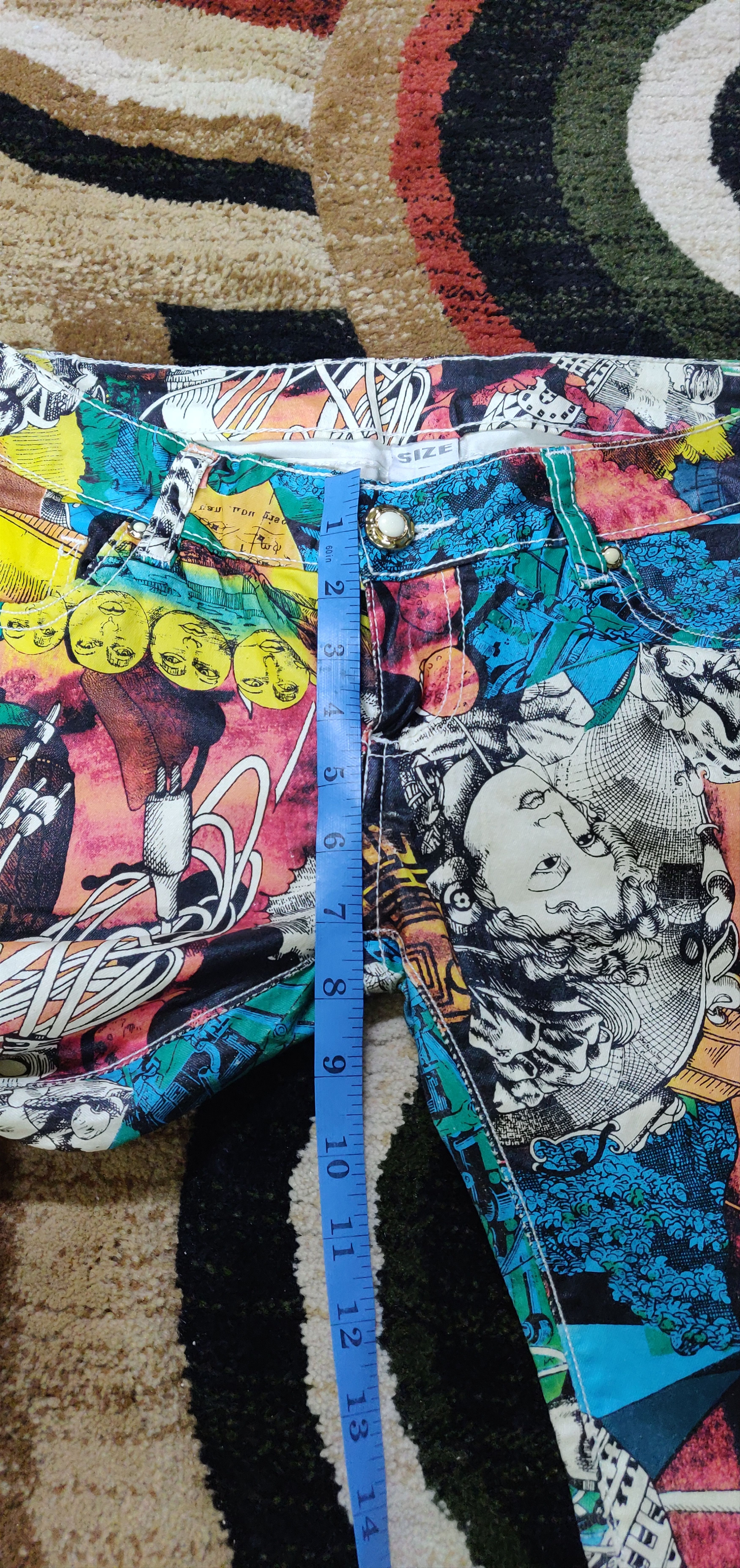 Other (J156) Full print - stretch pant denim design Size US 28 / EU 44 - 4 Thumbnail
