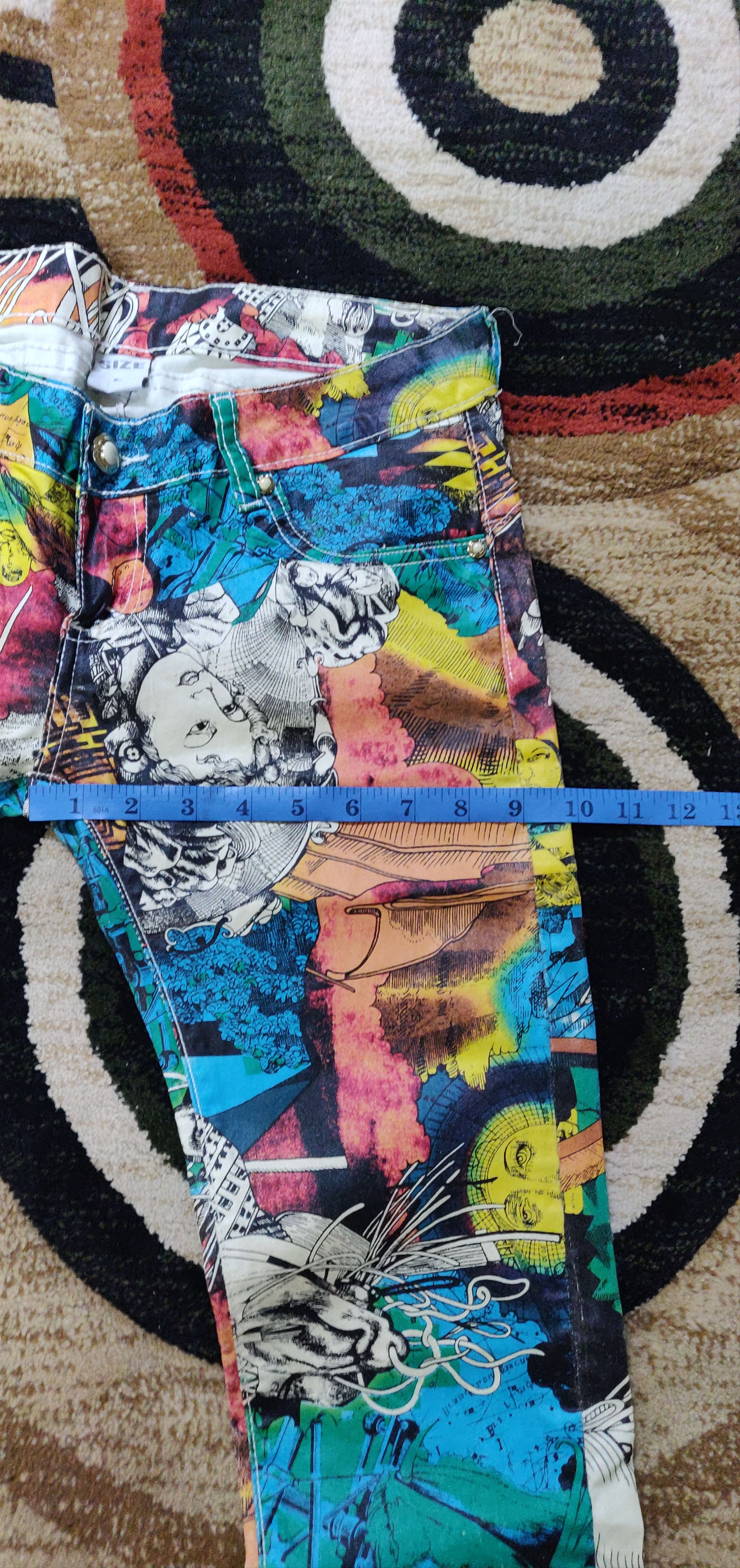 Other (J156) Full print - stretch pant denim design Size US 28 / EU 44 - 3 Thumbnail
