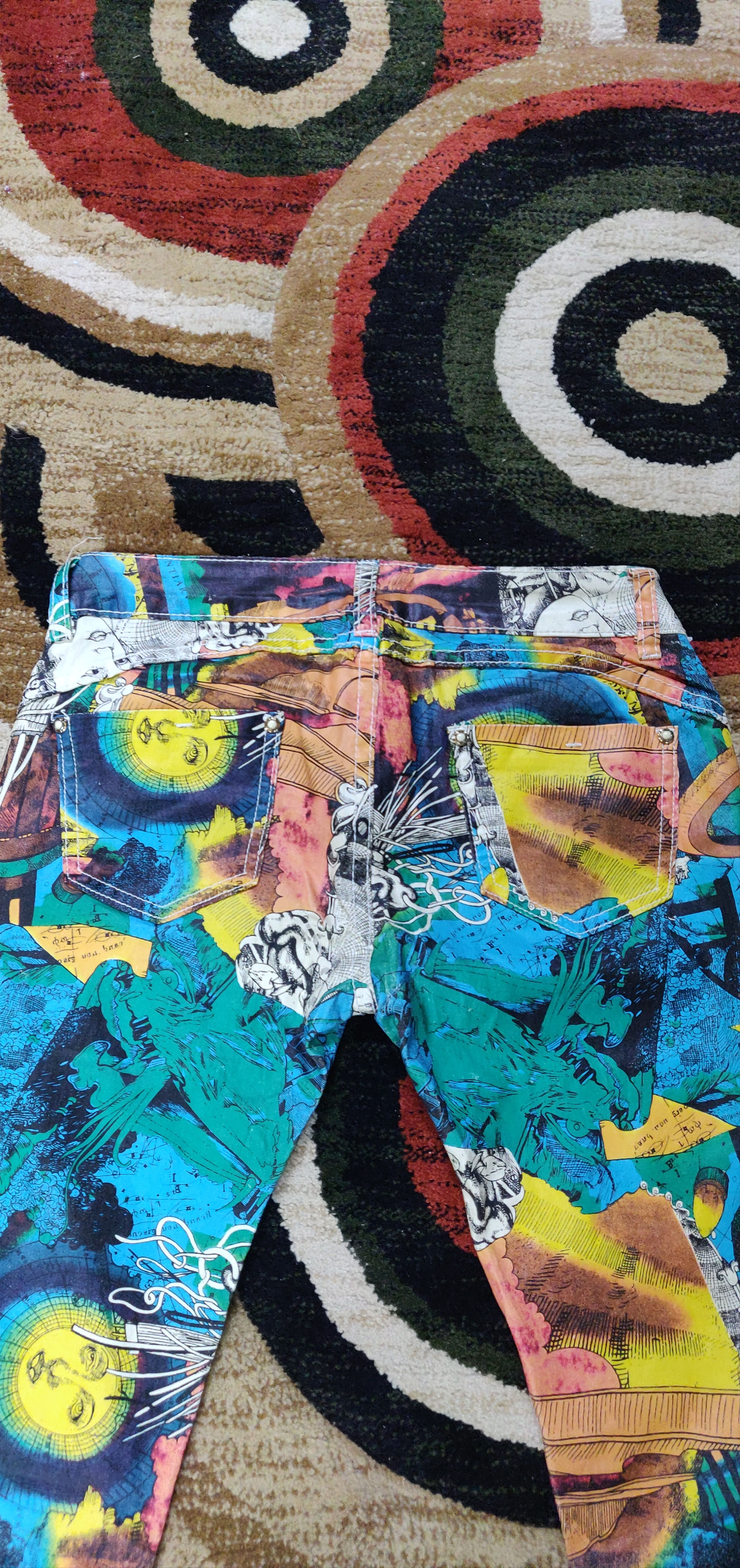 Other (J156) Full print - stretch pant denim design Size US 28 / EU 44 - 10 Thumbnail
