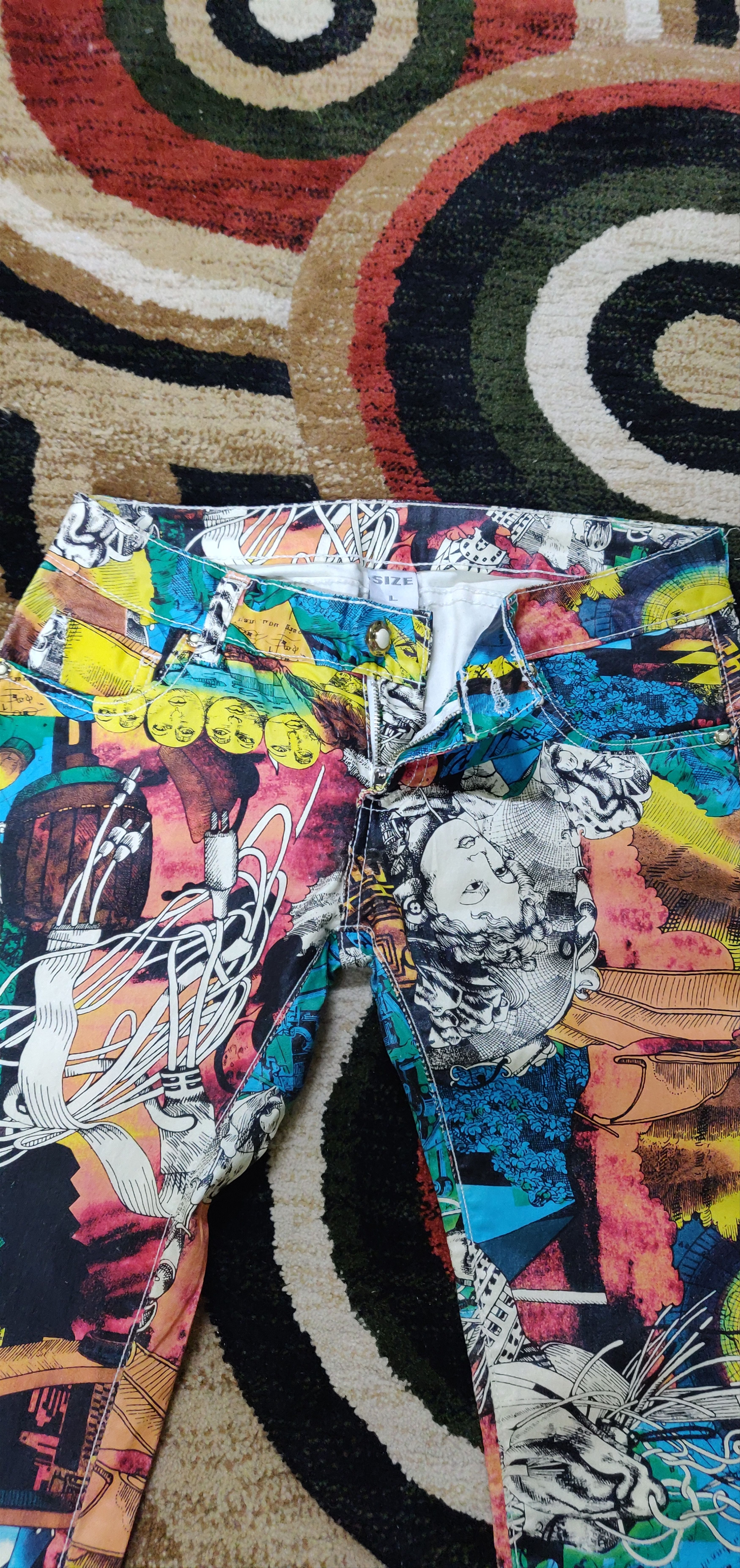 Other (J156) Full print - stretch pant denim design Size US 28 / EU 44 - 7 Thumbnail
