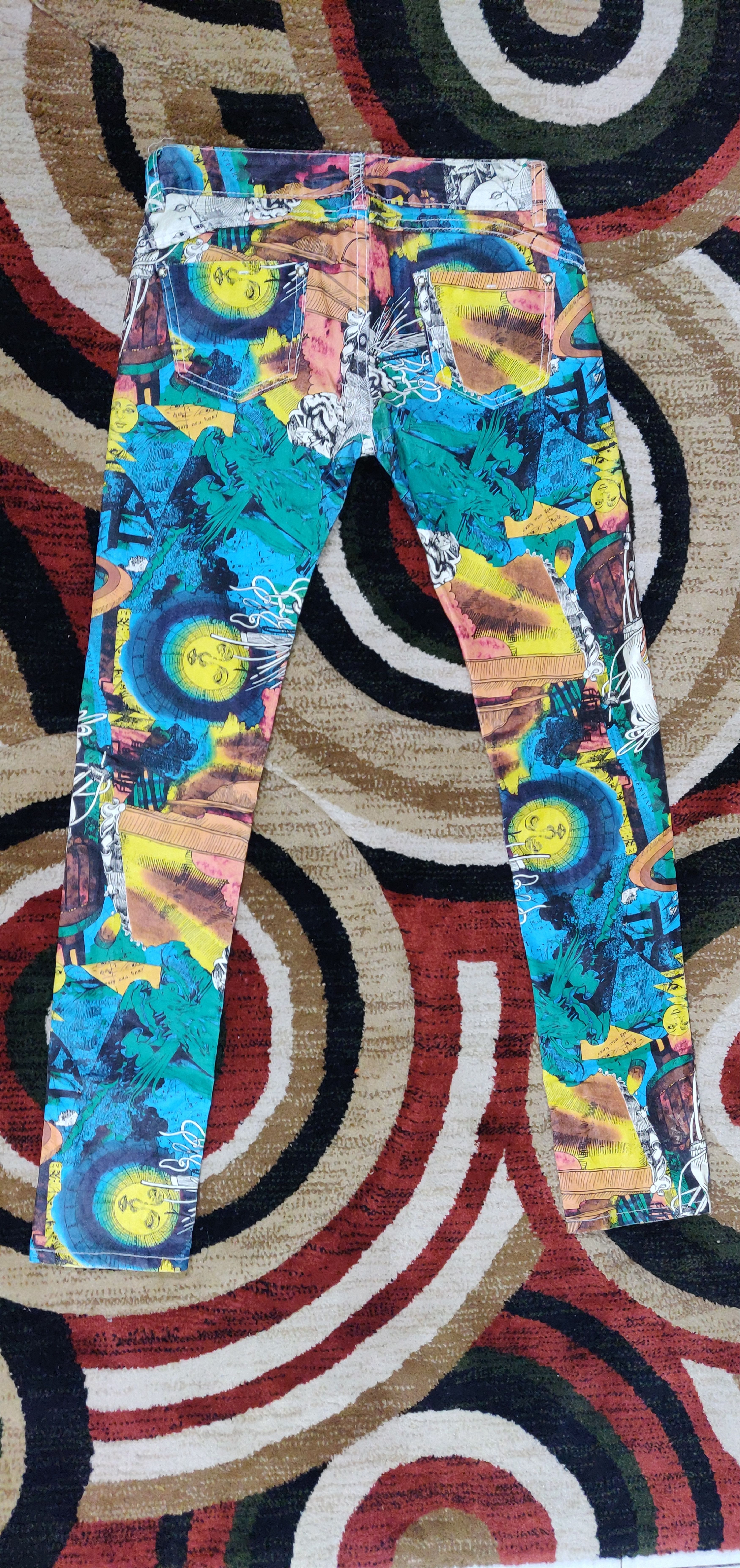 Other (J156) Full print - stretch pant denim design Size US 28 / EU 44 - 11 Thumbnail