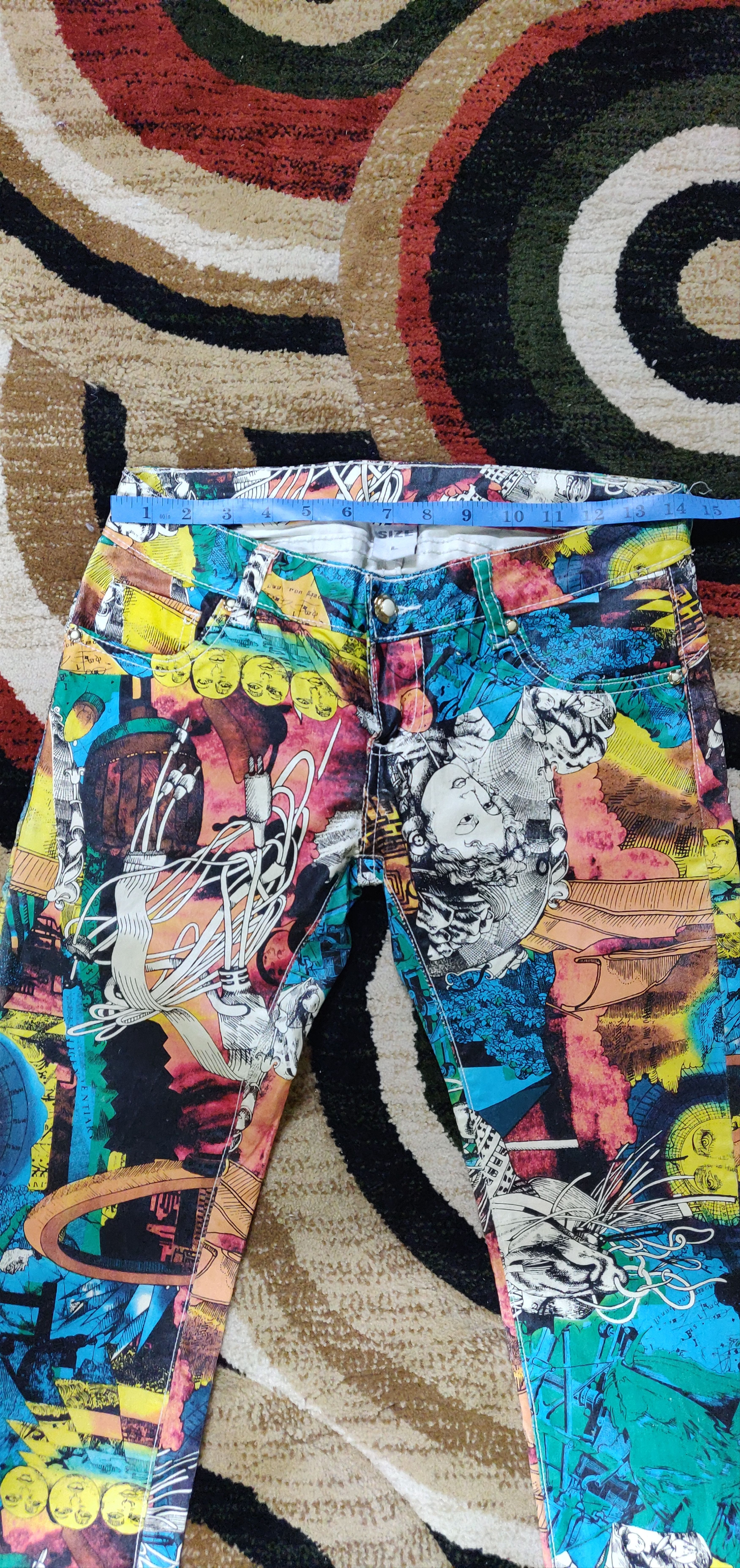 Other (J156) Full print - stretch pant denim design Size US 28 / EU 44 - 2 Thumbnail