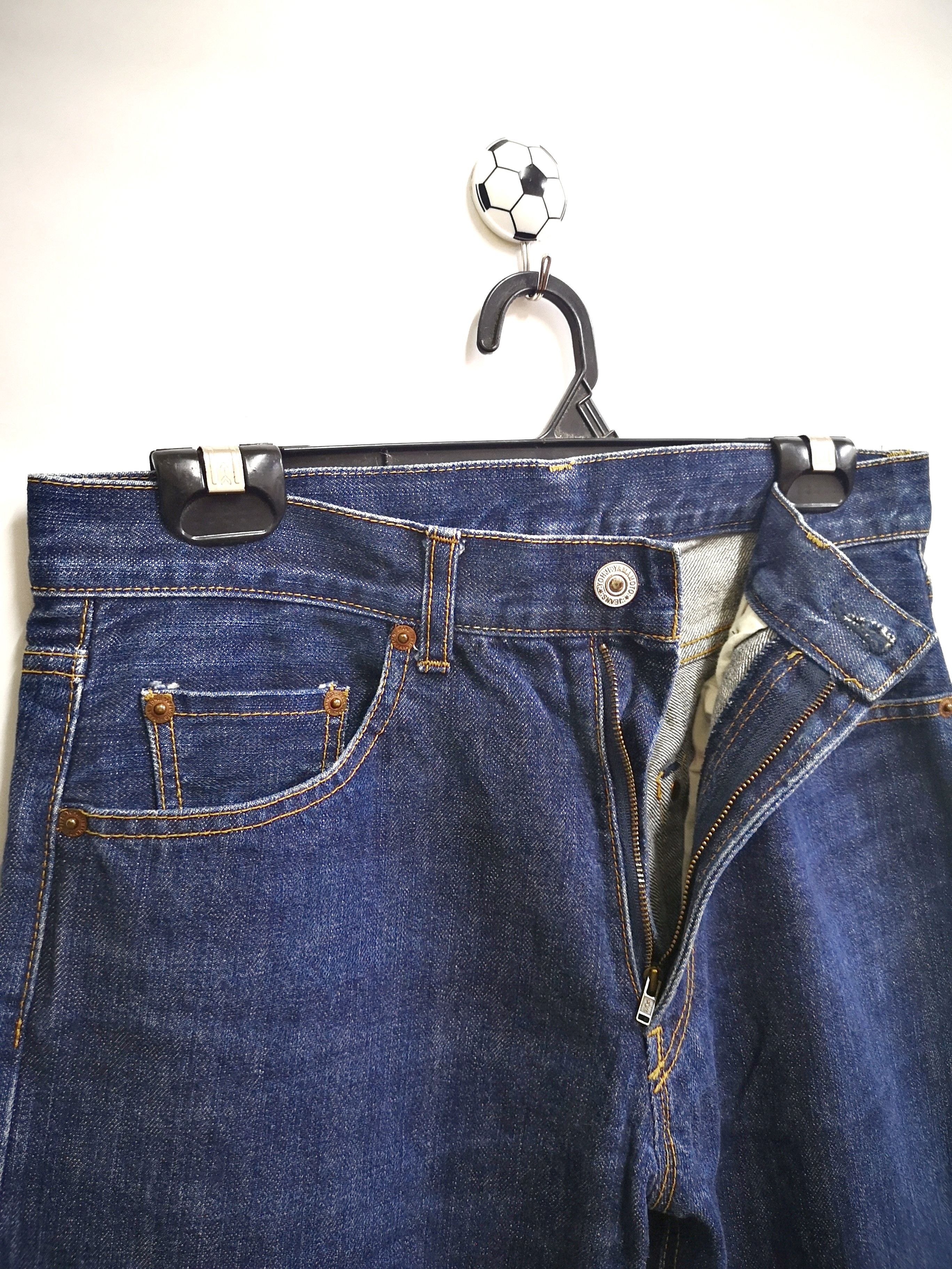 Yohji Yamamoto (J136) yohji yamamoto selvedge jeans.. nice design Size US 31 - 3 Thumbnail
