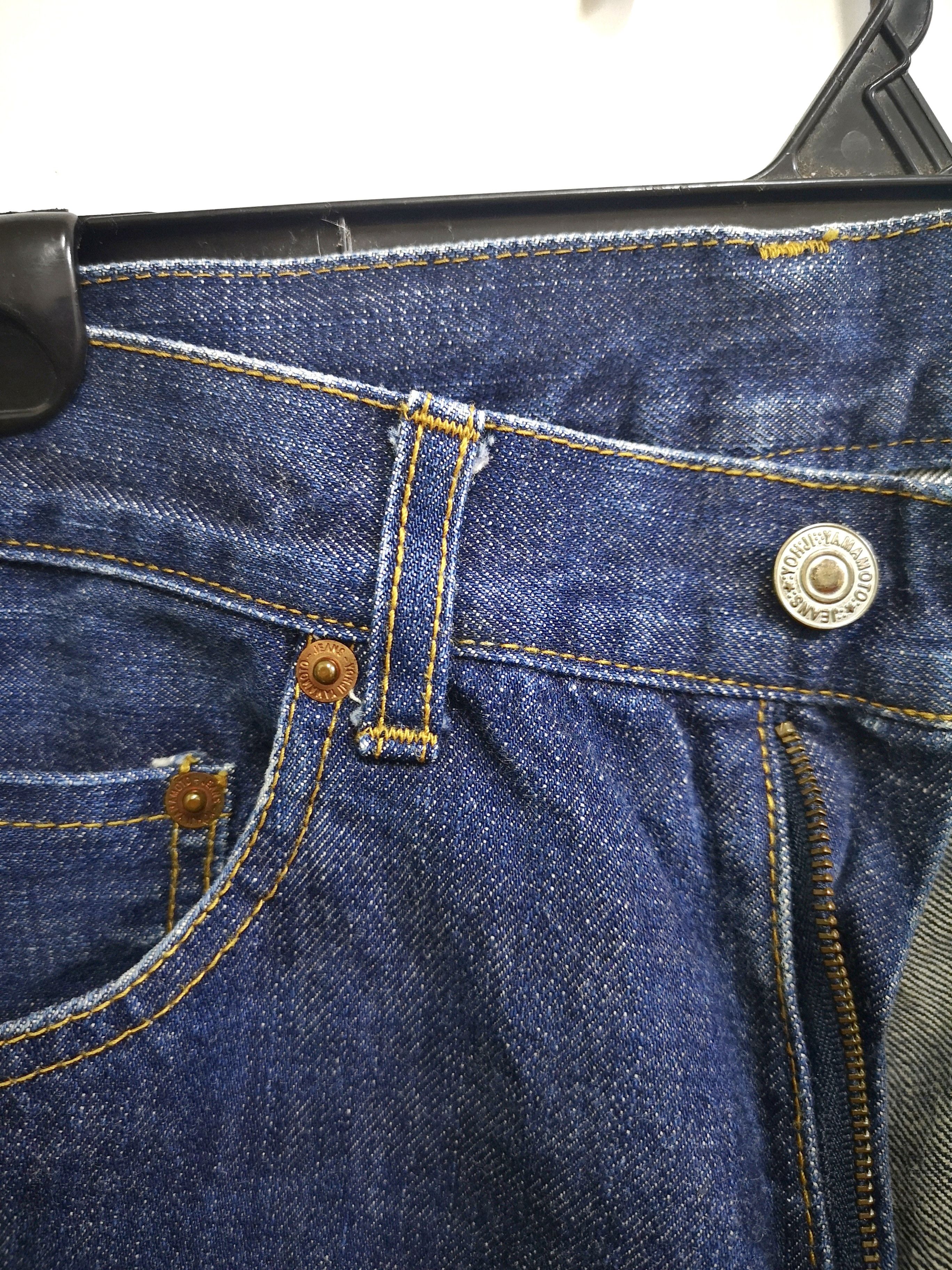 Yohji Yamamoto (J136) yohji yamamoto selvedge jeans.. nice design Size US 31 - 4 Thumbnail