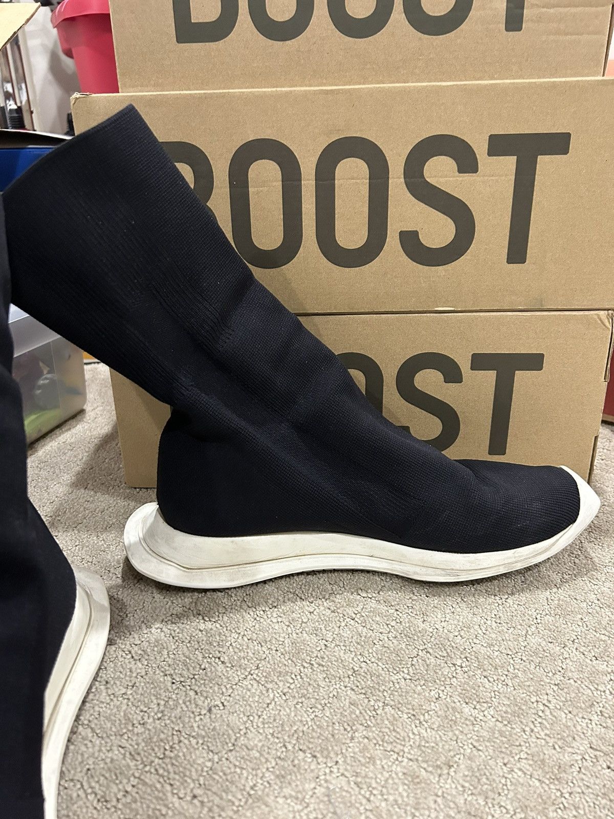 Rick Owens Rick Owens DRKSHDW Stretch Sock Trainers Size US 9 / EU 42 - 2 Thumbnail