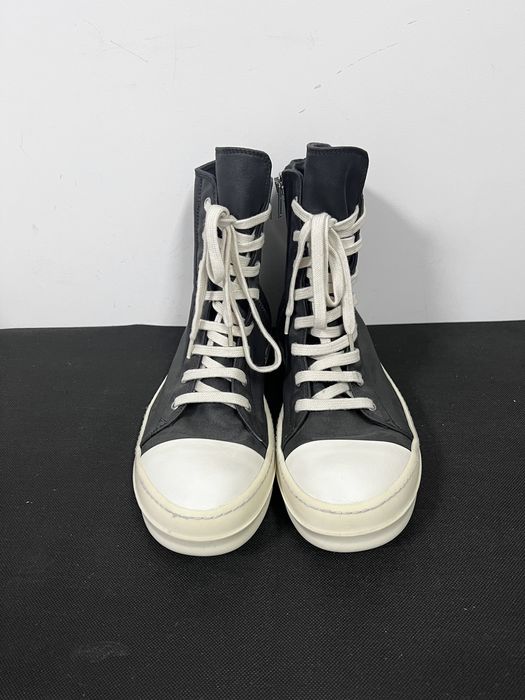 Rick Owens Rick owens drkshdw fw13 waxed ramones high top sneakers ...