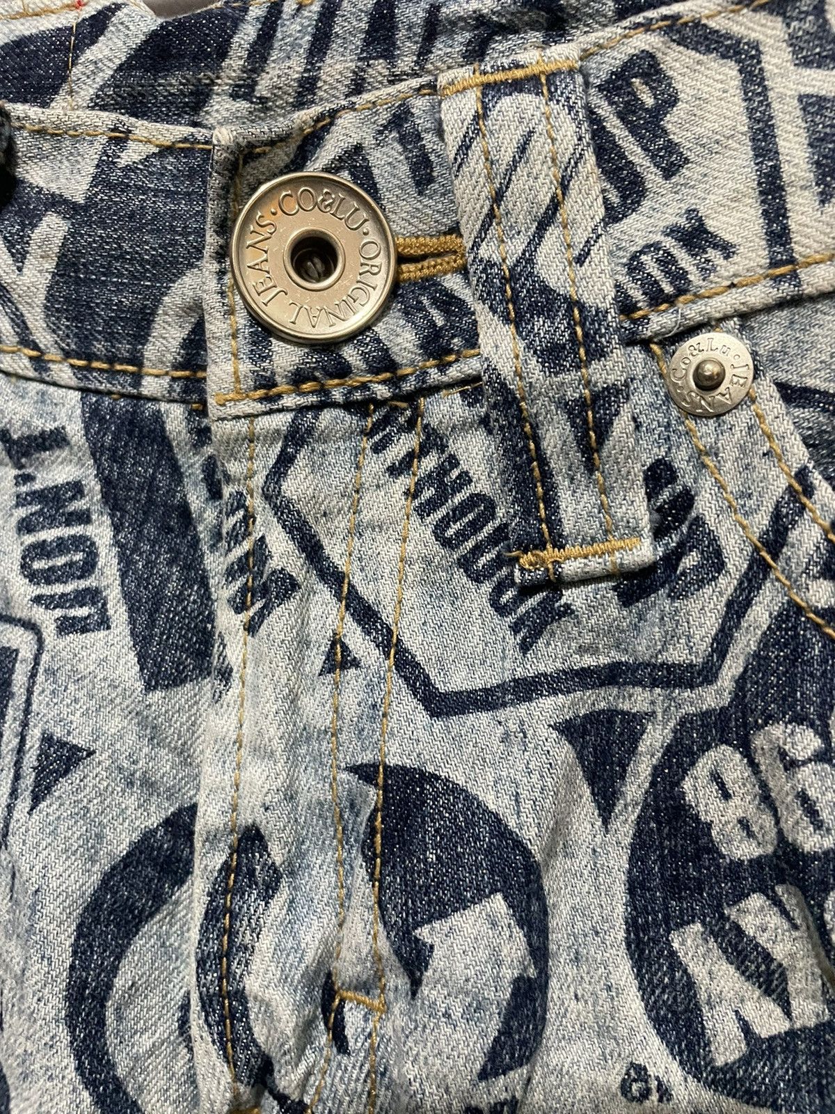 If Six Was Nine Rare All Over Print Co & Lu Jeans Size US 30 / EU 46 - 7 Thumbnail
