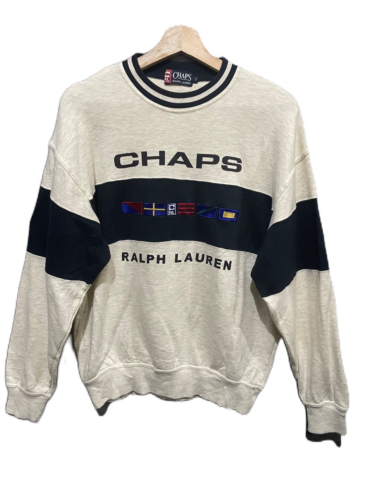 Chaps Ralph Lauren Vintage Chaps Ralph Lauren Spell Out Sweatshirt Size US M / EU 48-50 / 2 - 1 Thumbnail