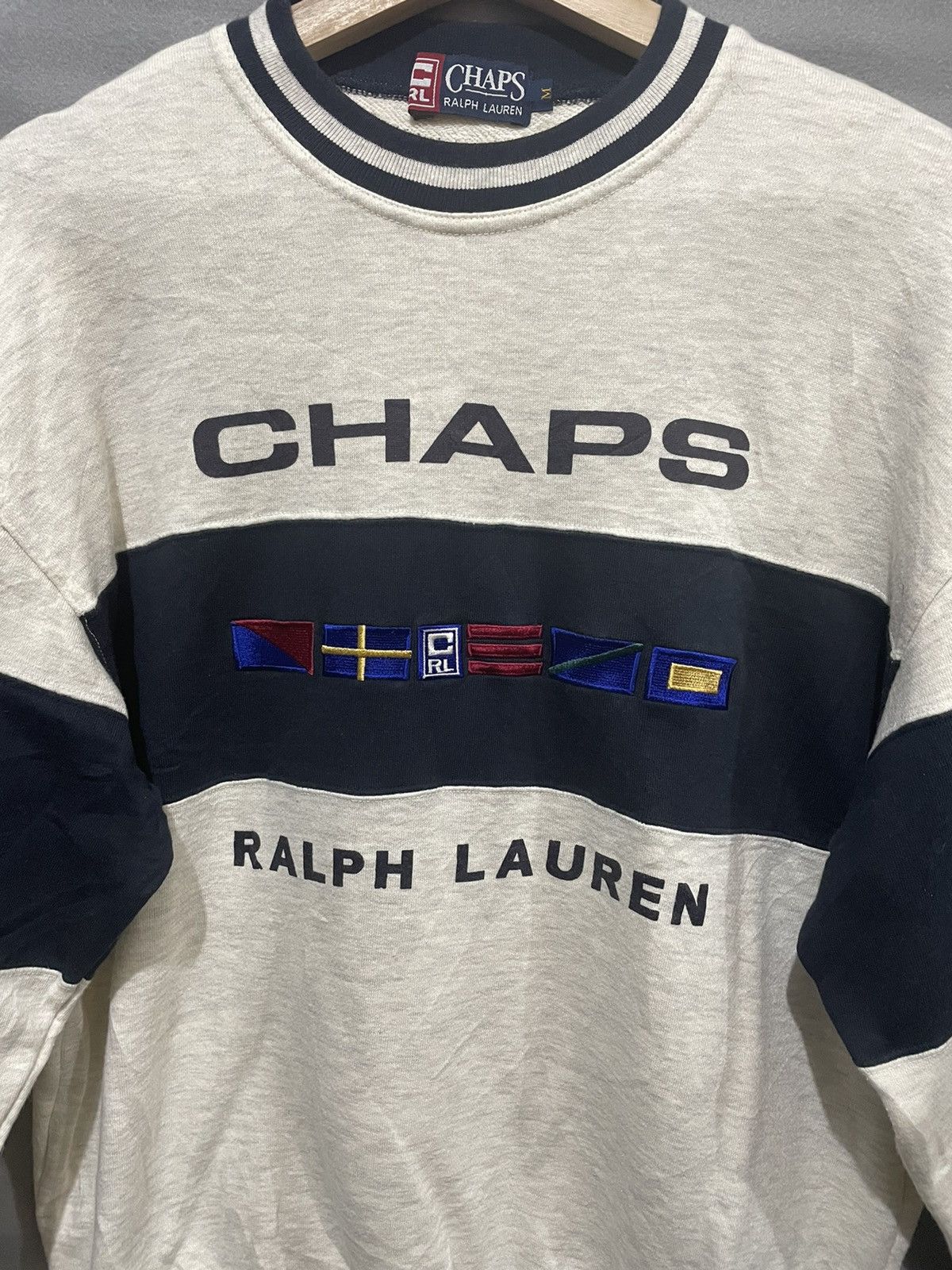 Chaps Ralph Lauren Vintage Chaps Ralph Lauren Spell Out Sweatshirt Size US M / EU 48-50 / 2 - 3 Thumbnail