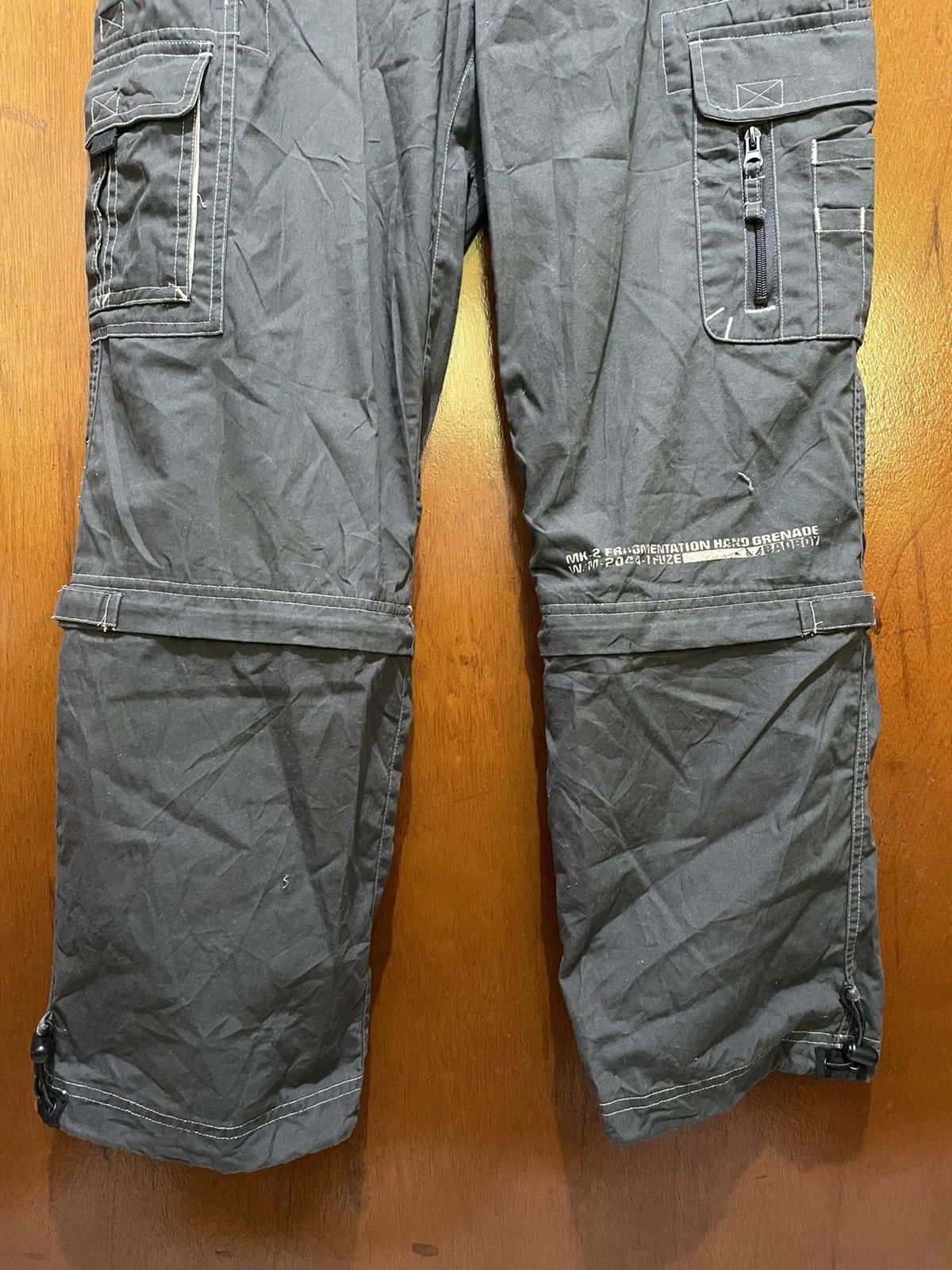 Japanese Brand Rare Bad Boys Trousers Multi Pockets x Three Quaters Pants Size US 32 / EU 48 - 3 Thumbnail