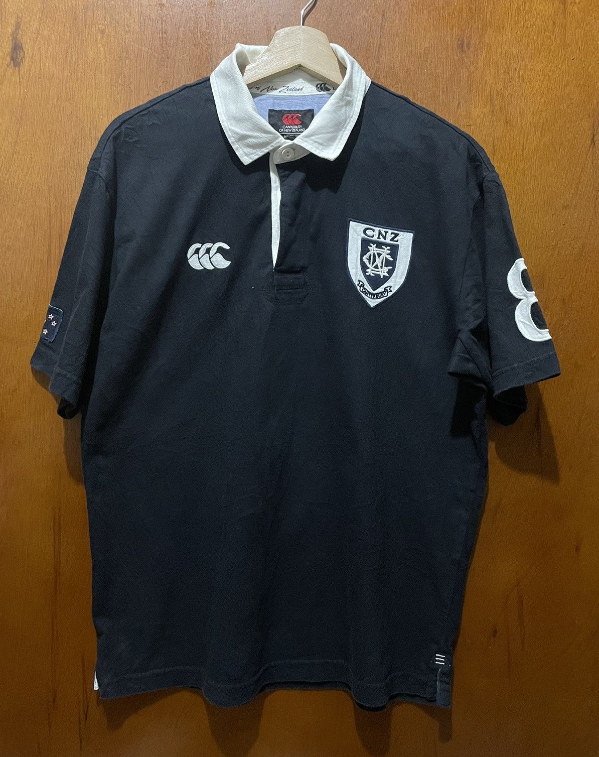 Canterbury of New Zealand × Vintage Rare New Zealand Rugby Shirt by Canterbury Size US L / EU 52-54 / 3 - 1 Thumbnail