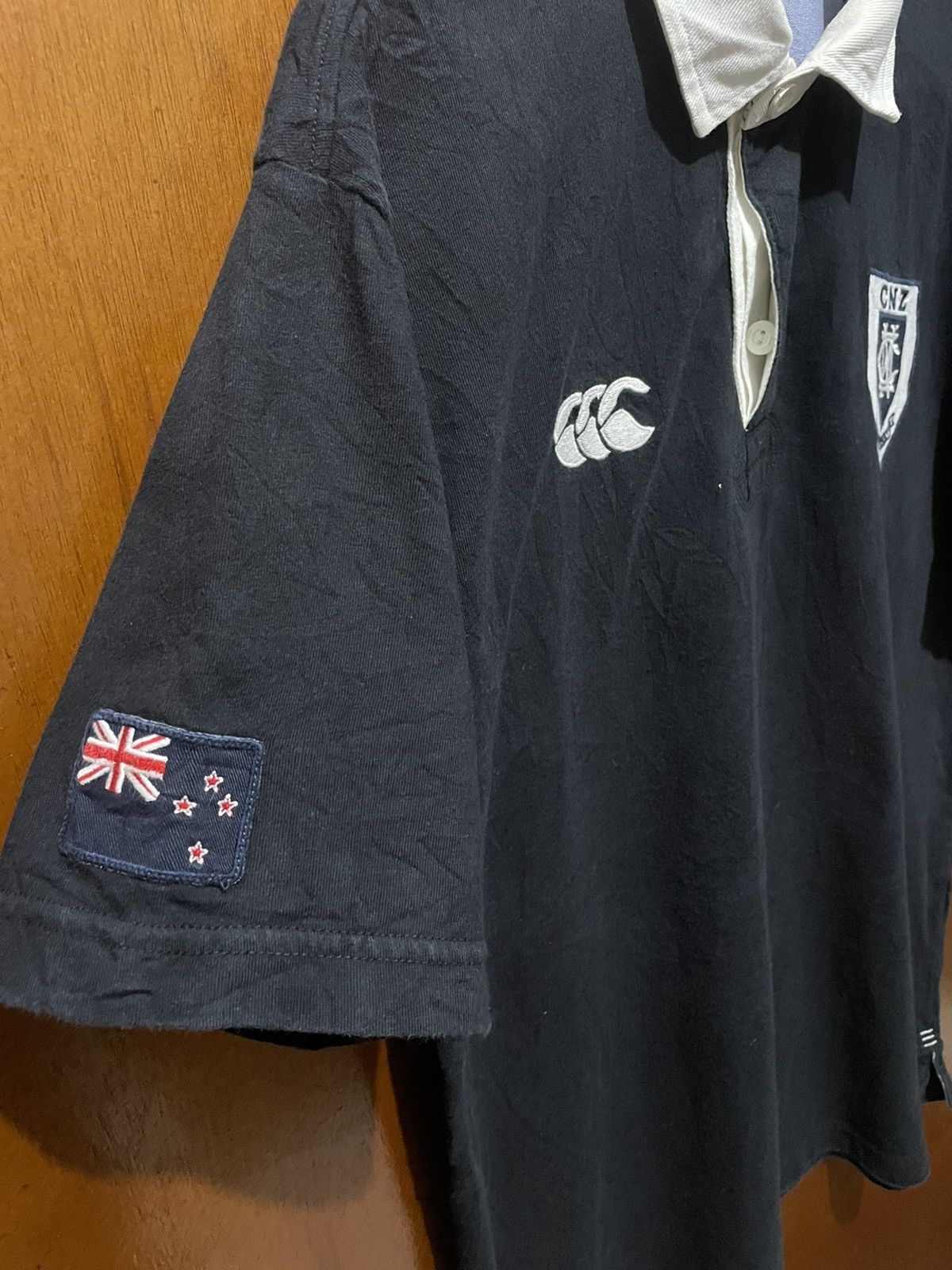 Canterbury of New Zealand × Vintage Rare New Zealand Rugby Shirt by Canterbury Size US L / EU 52-54 / 3 - 5 Thumbnail