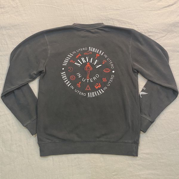 Vintage NIRVANA VERY RARE VINTAGE 1994 IN UTERO EURO TOUR SWEATSHIRT ...