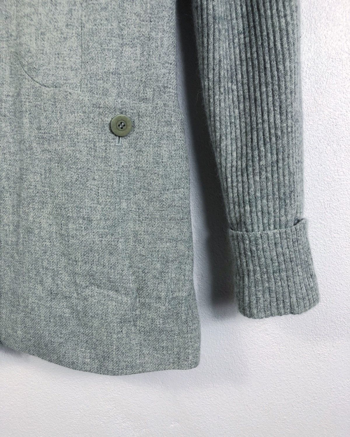 Karl Lagerfeld × Vintage Rare Vintage Karl Lagerfeld Wool Sherpa Zipper Jacket Size US S / EU 44-46 / 1 - 7 Thumbnail