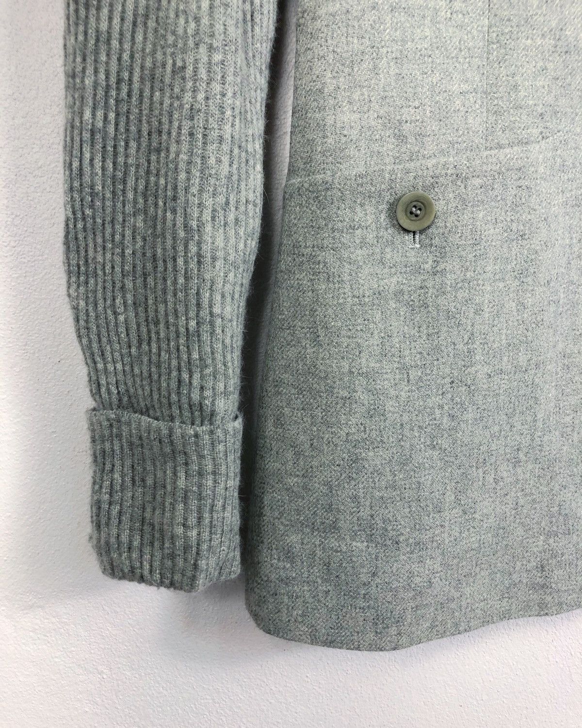 Karl Lagerfeld × Vintage Rare Vintage Karl Lagerfeld Wool Sherpa Zipper Jacket Size US S / EU 44-46 / 1 - 6 Thumbnail