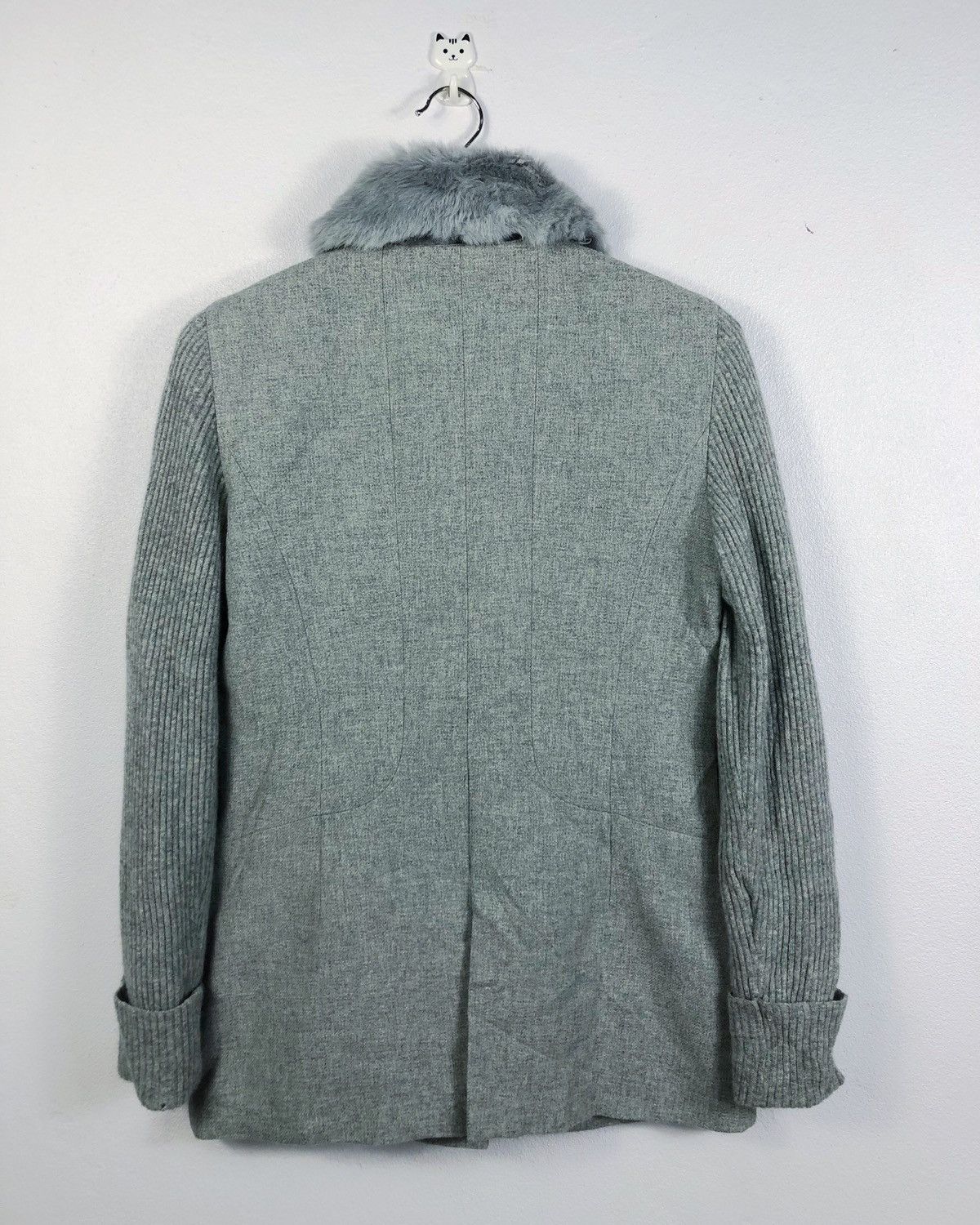 Karl Lagerfeld × Vintage Rare Vintage Karl Lagerfeld Wool Sherpa Zipper Jacket Size US S / EU 44-46 / 1 - 8 Thumbnail