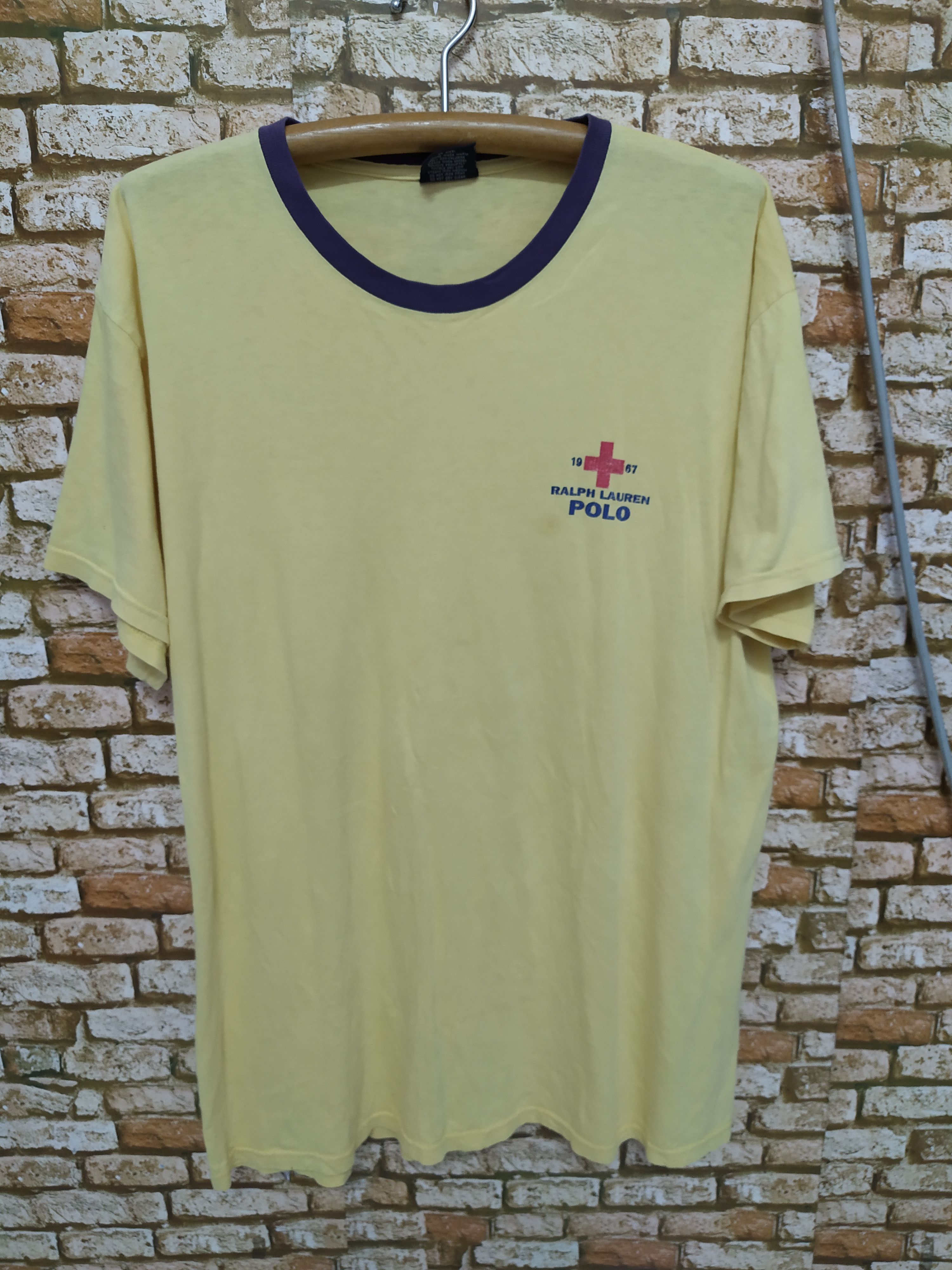 Polo Ralph Lauren × Vintage 90s POLO RALPH LAUREN SHIRT CROSS (B400) Size US L / EU 52-54 / 3 - 1 Thumbnail