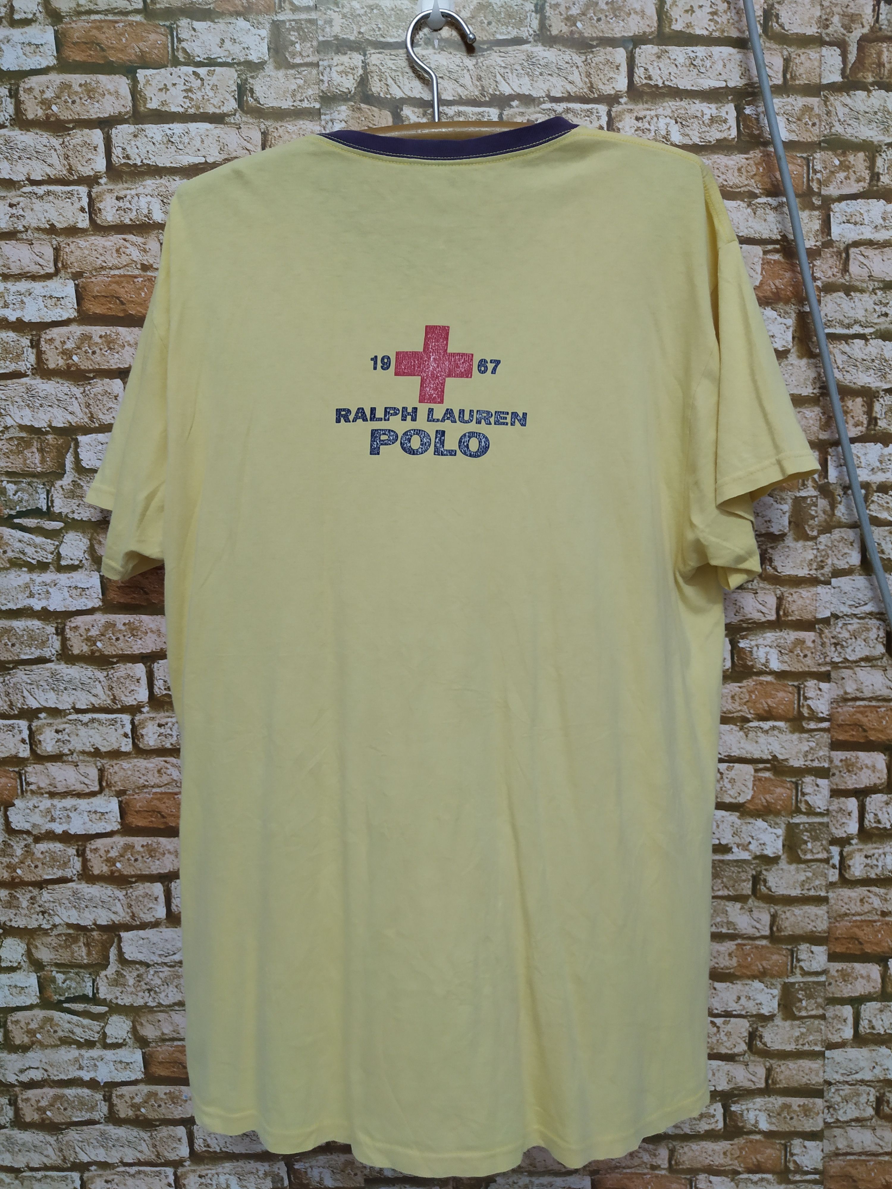 Polo Ralph Lauren × Vintage 90s POLO RALPH LAUREN SHIRT CROSS (B400) Size US L / EU 52-54 / 3 - 3 Thumbnail