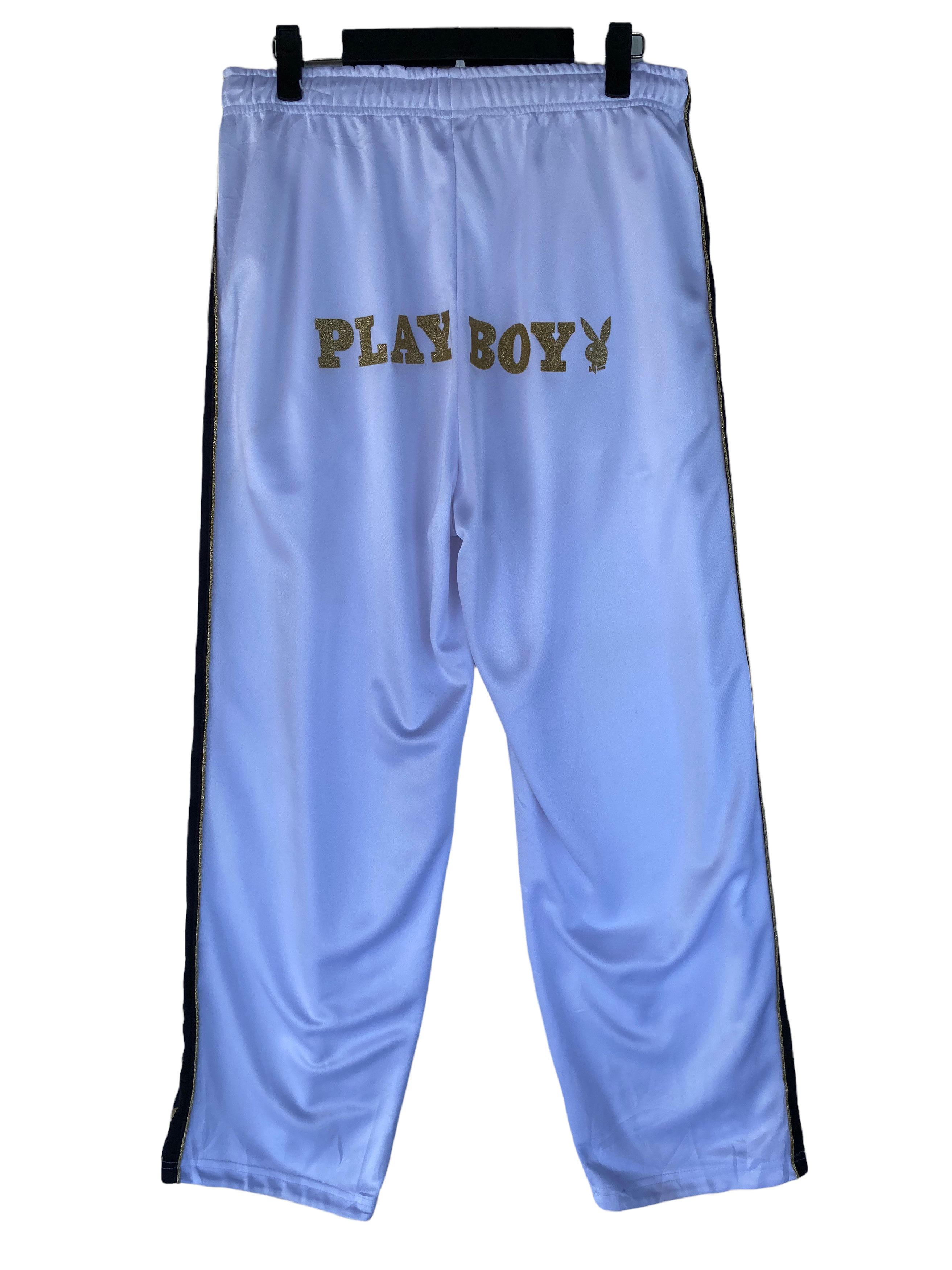 Playboy 💥PLAYBOY sweatpants sports side tape jogging pants Size US 34 / EU 50 - 2 Thumbnail