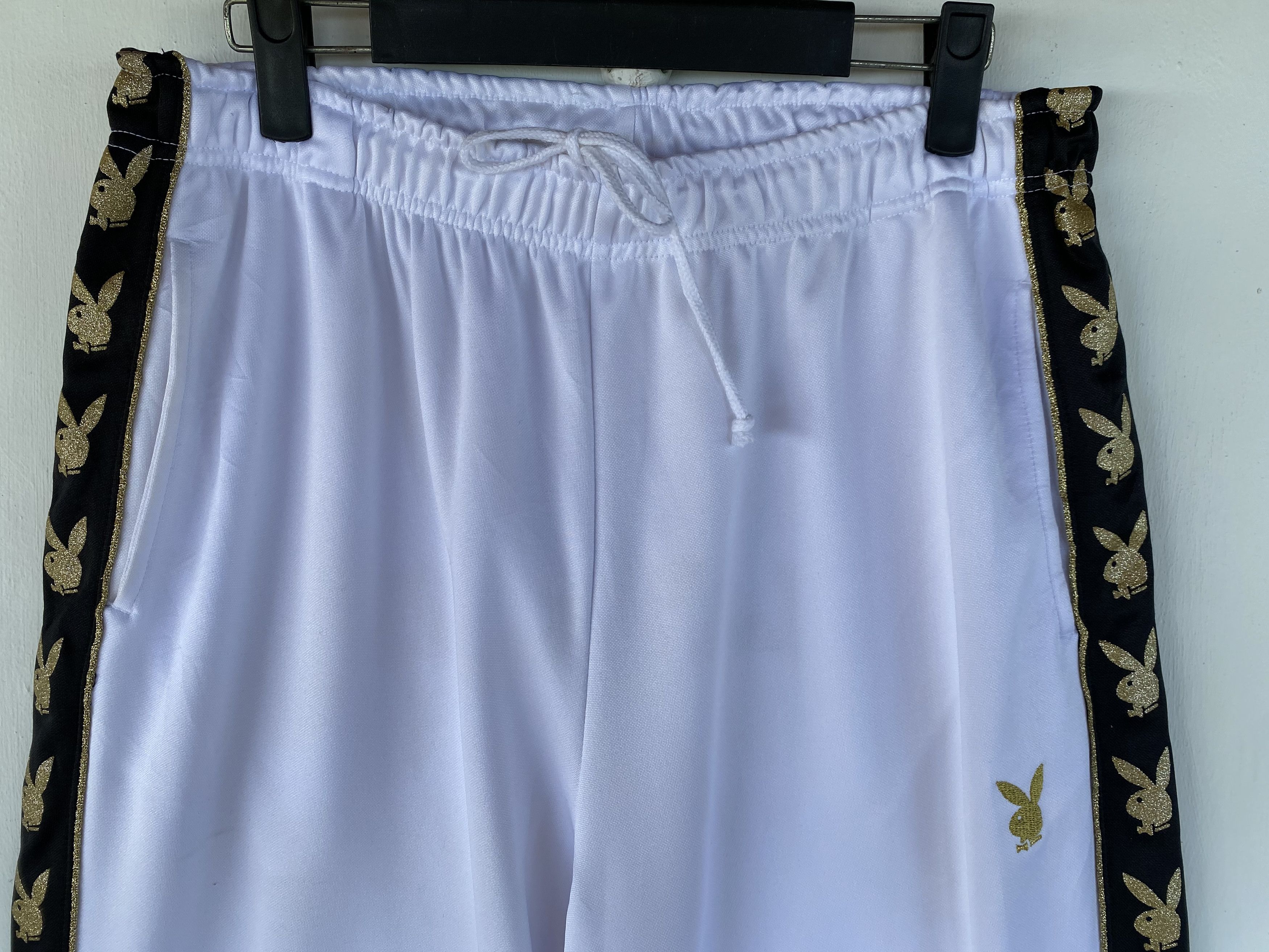 Playboy 💥PLAYBOY sweatpants sports side tape jogging pants Size US 34 / EU 50 - 5 Thumbnail