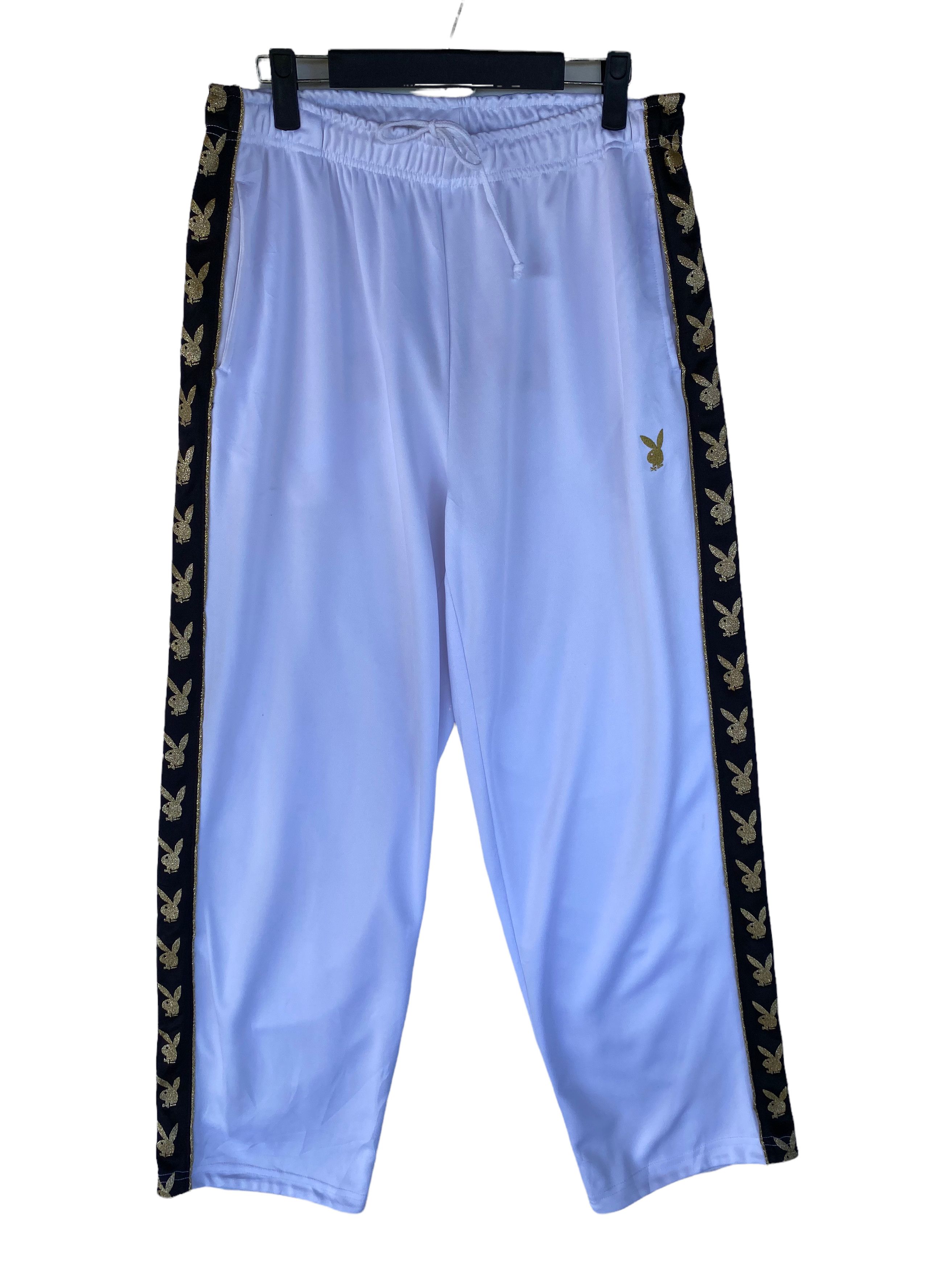 Playboy 💥PLAYBOY sweatpants sports side tape jogging pants Size US 34 / EU 50 - 1 Thumbnail