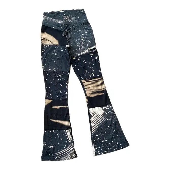 Hysteric Glamour 🔥GRAIL🇯🇵 PHOENIX CO LTD RUNAWAY PATCHWORK FLARED PANTS Size US 28 / EU 44 - 3 Thumbnail