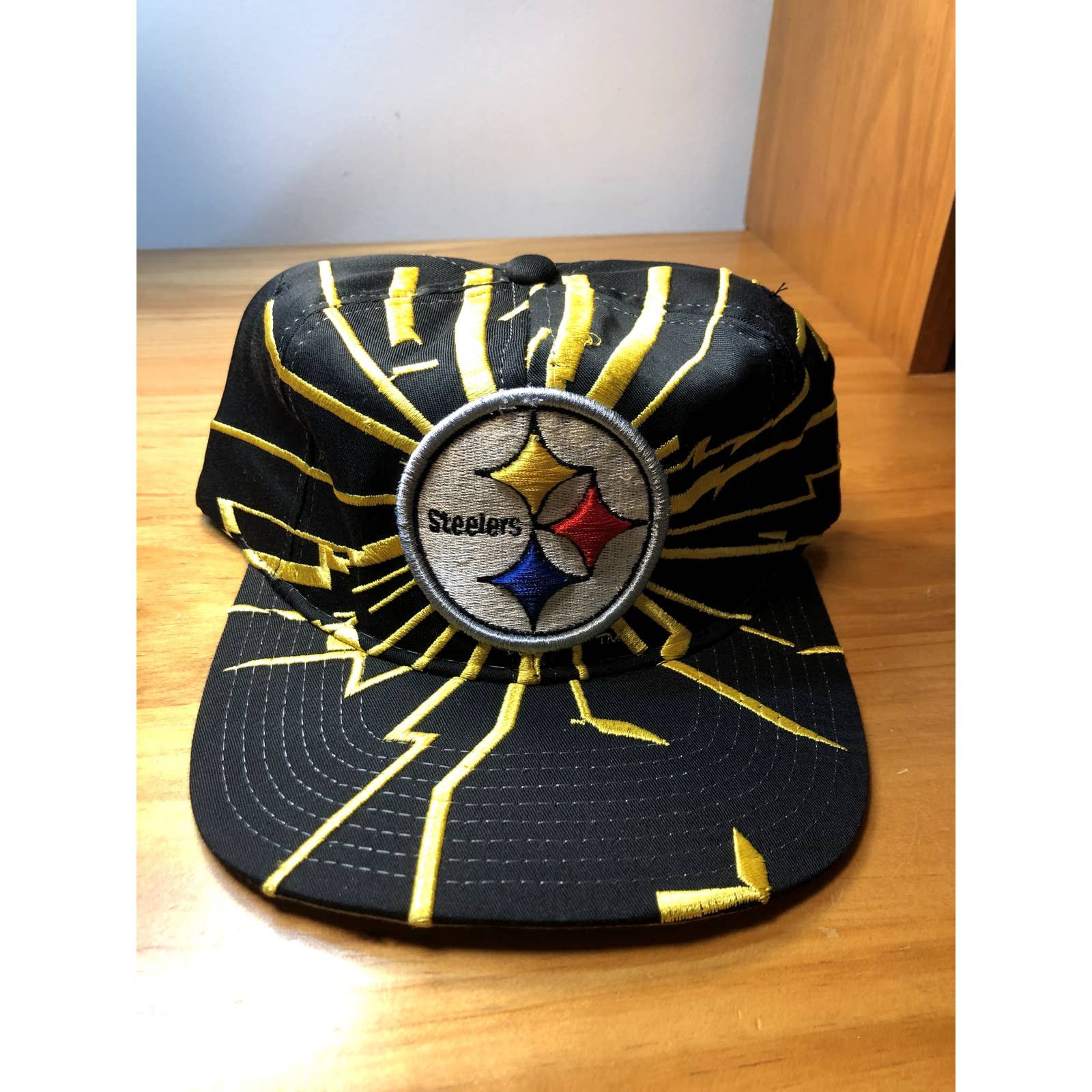 Vintage 90s Pittsburgh Steelers Snapback Hat Deadstock 