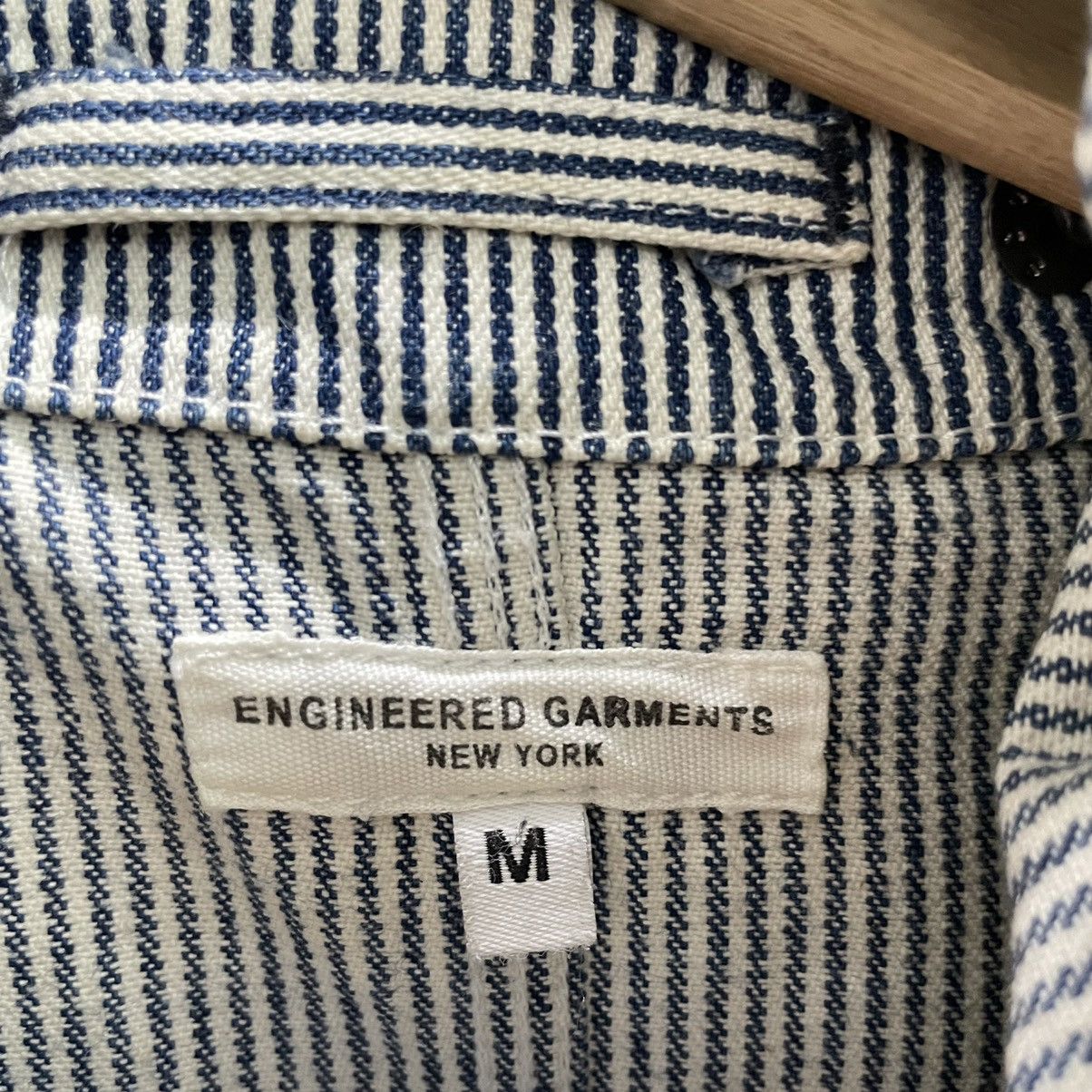 Engineered Garments × Nepenthes 💥 ENGINEERED GARMENTS WABASH HICKORY CHORE JACKET Size US M / EU 48-50 / 2 - 9 Thumbnail