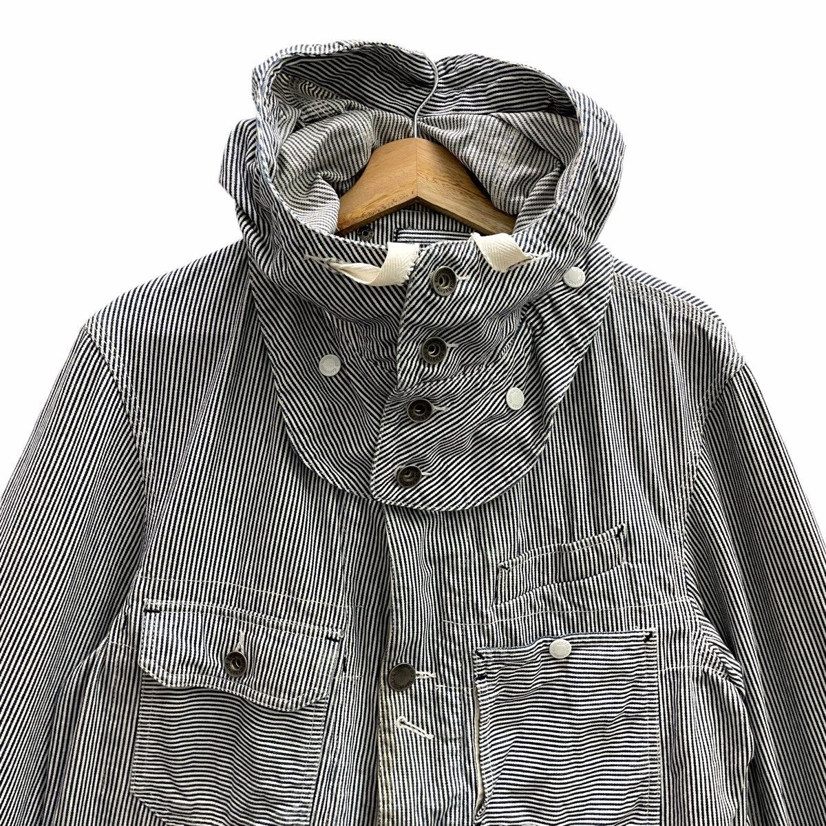 Engineered Garments × Nepenthes 💥 ENGINEERED GARMENTS WABASH HICKORY CHORE JACKET Size US M / EU 48-50 / 2 - 4 Thumbnail